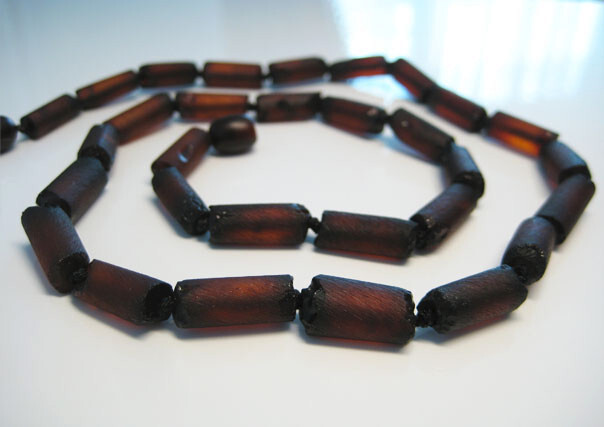 Raw Genuine Dark Cherry Men’s Elegant Baltic Amber Necklace 18.5 in !!!