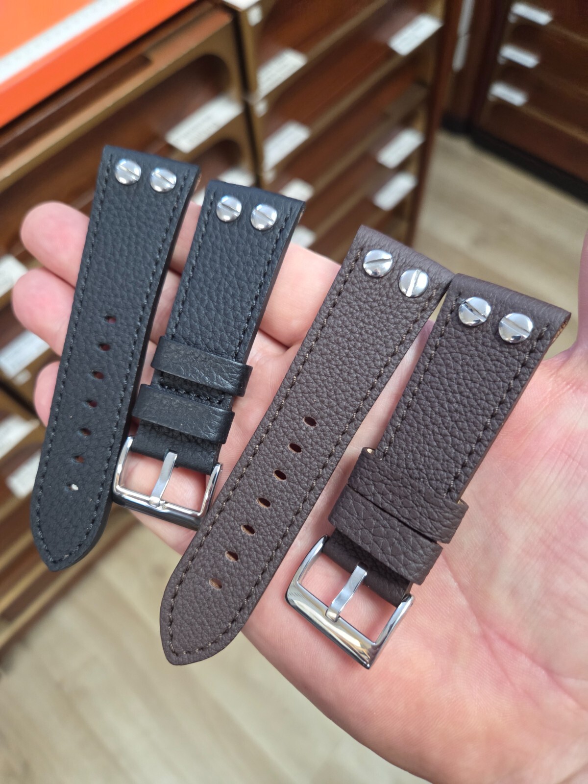 Watch strap to fix with screws 20 22 24 26mm Made in Germany / 24
