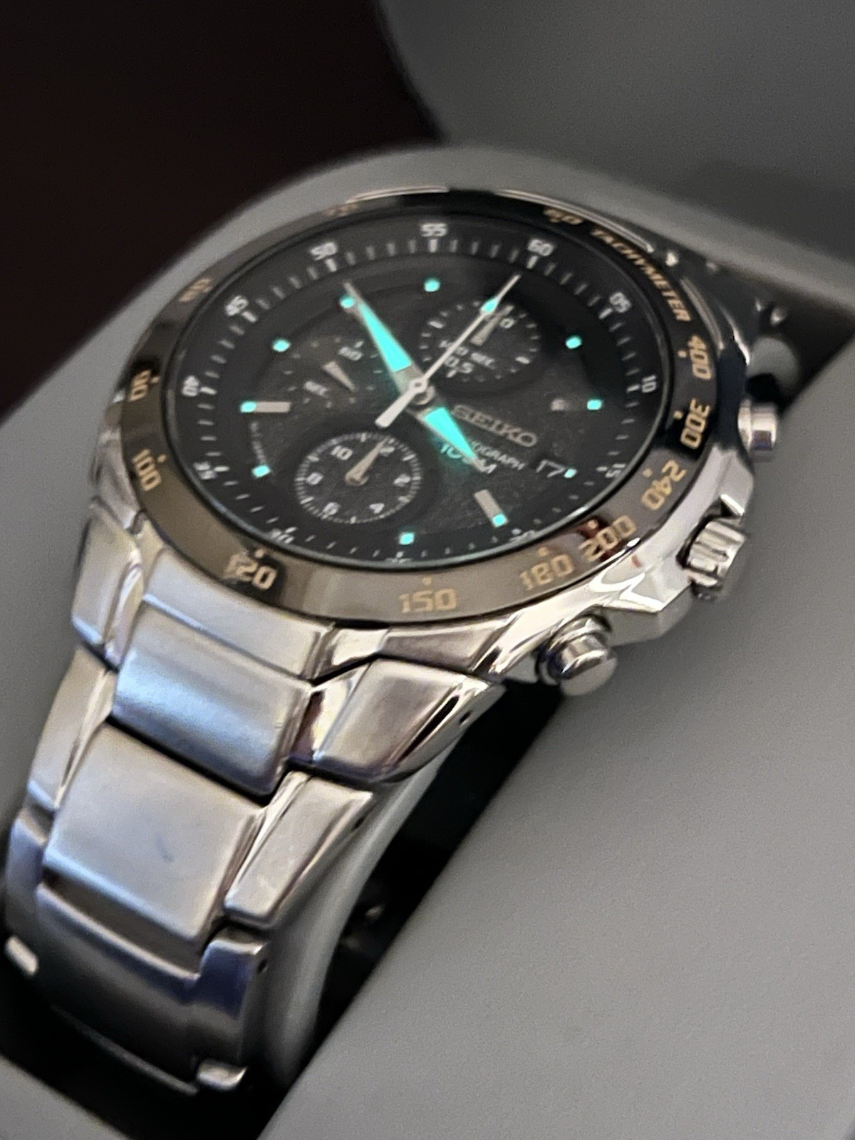 SEIKO Speed Racer Chrono SND703P Men’s Date Quartz Watch 7T92-0HE0 10ATM Ø42mm