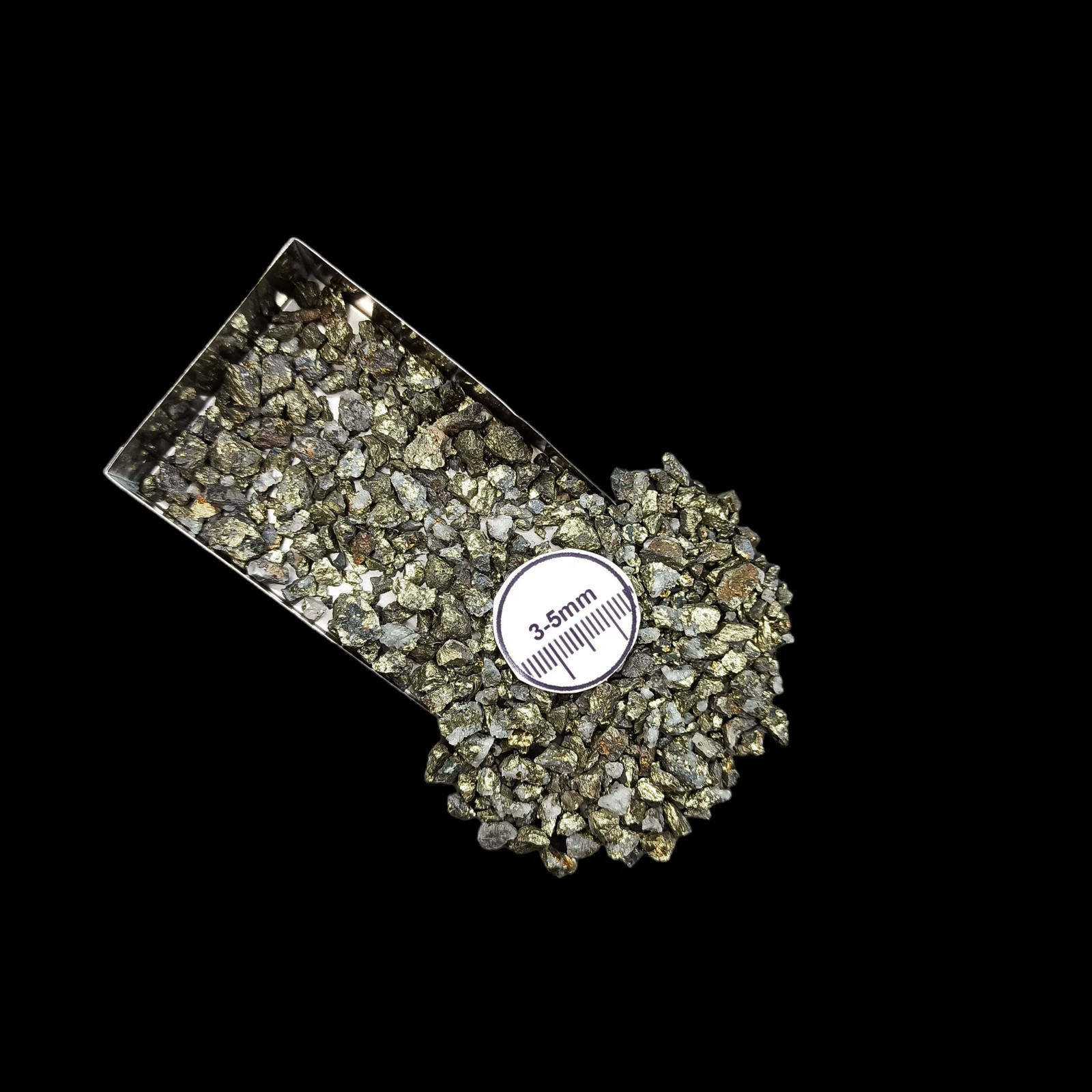 Chalcopyrite Coarse Gemstone 3-5mm for Bottles Home Decor
