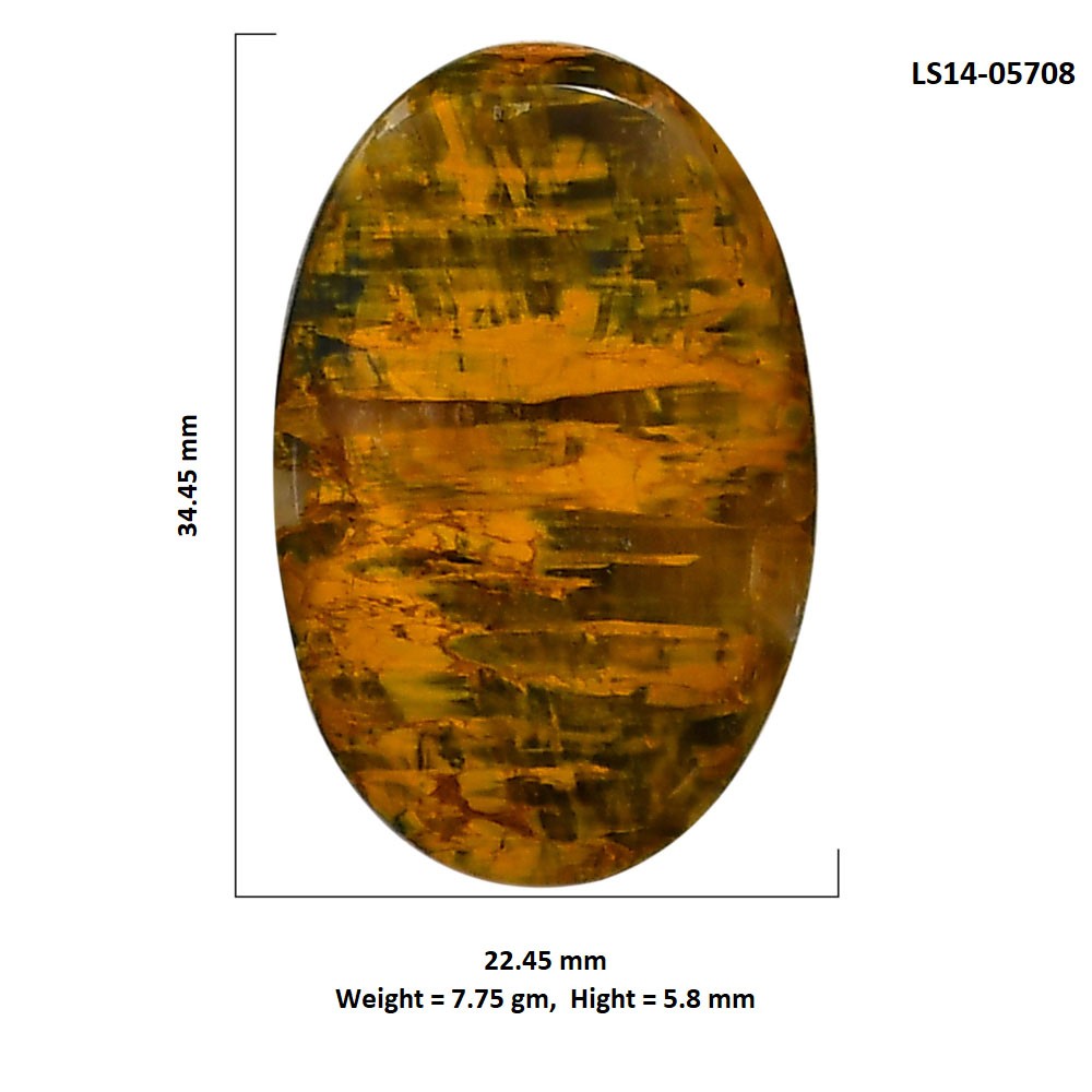 Natural Nellite 22.45×34.45×5.8 mm Oval Shape Polished Gemstone LS14-05708