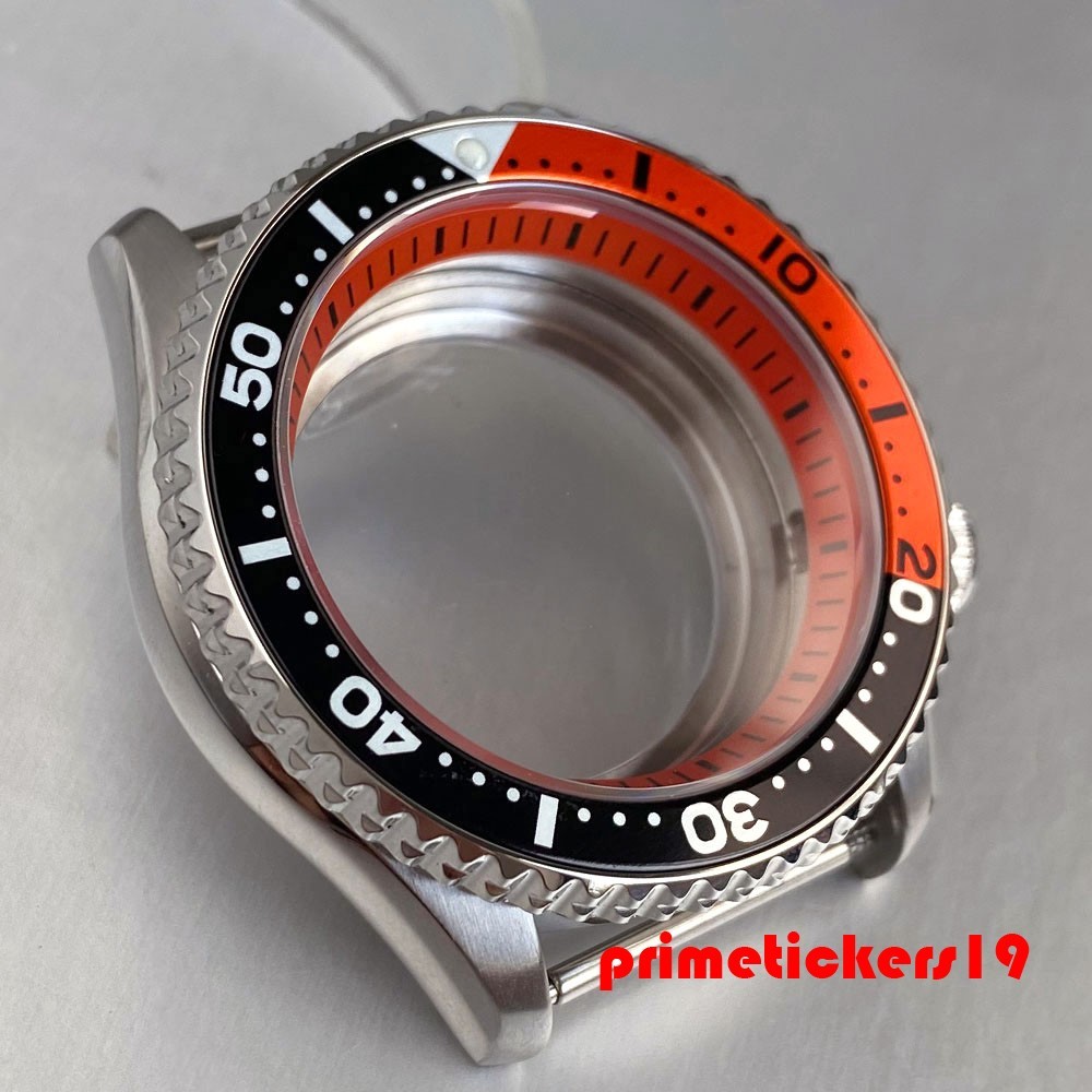 41mm Diving Watch Case+Band Clear Back 3.8 Crown 20ATM Fit NH34 NH35 NH36 NH38