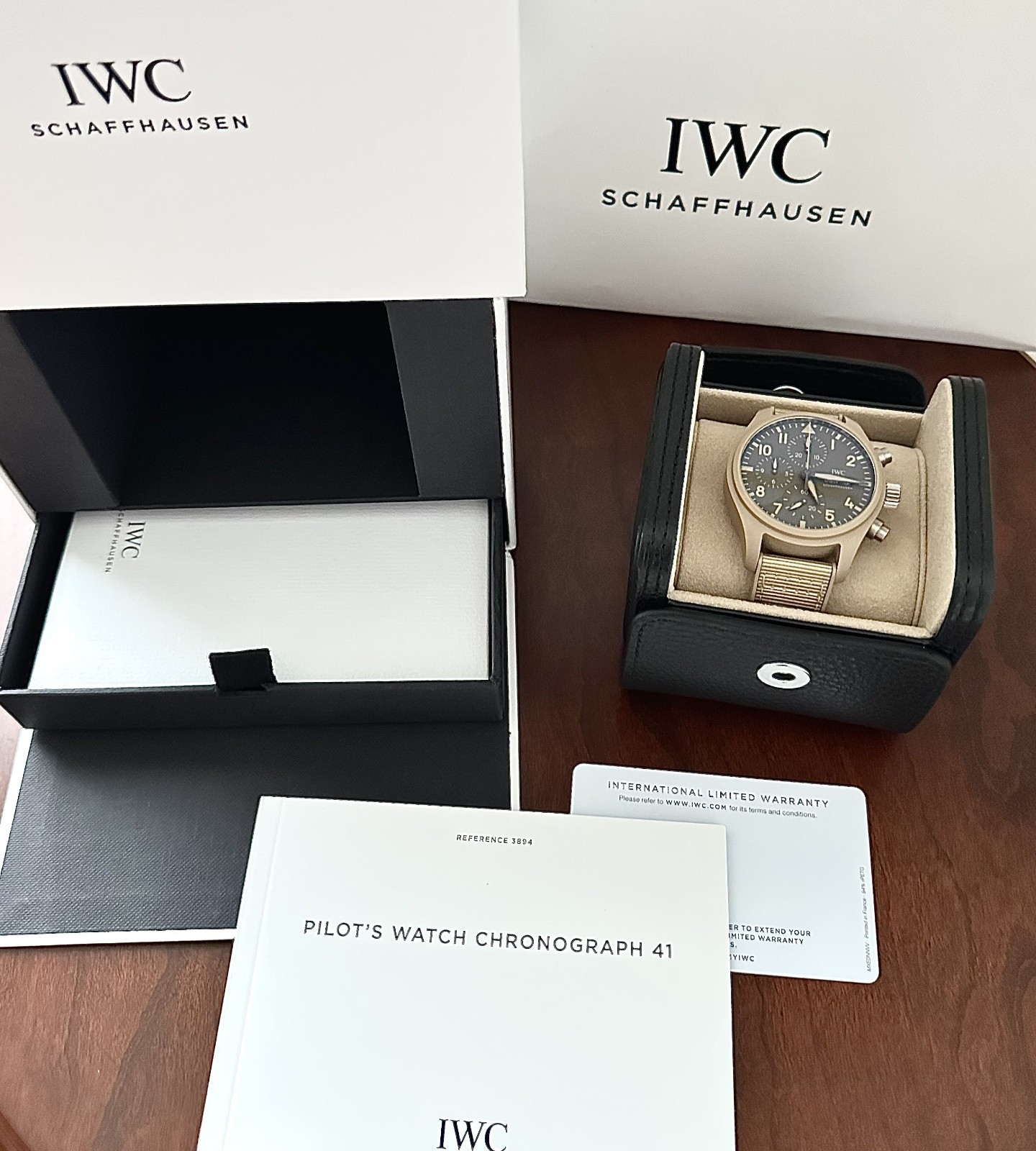 IWC Mojave Desert Chrono 41 TOP GUN Ceramic Pilot’s Watch IW389402 MSRP $12,900