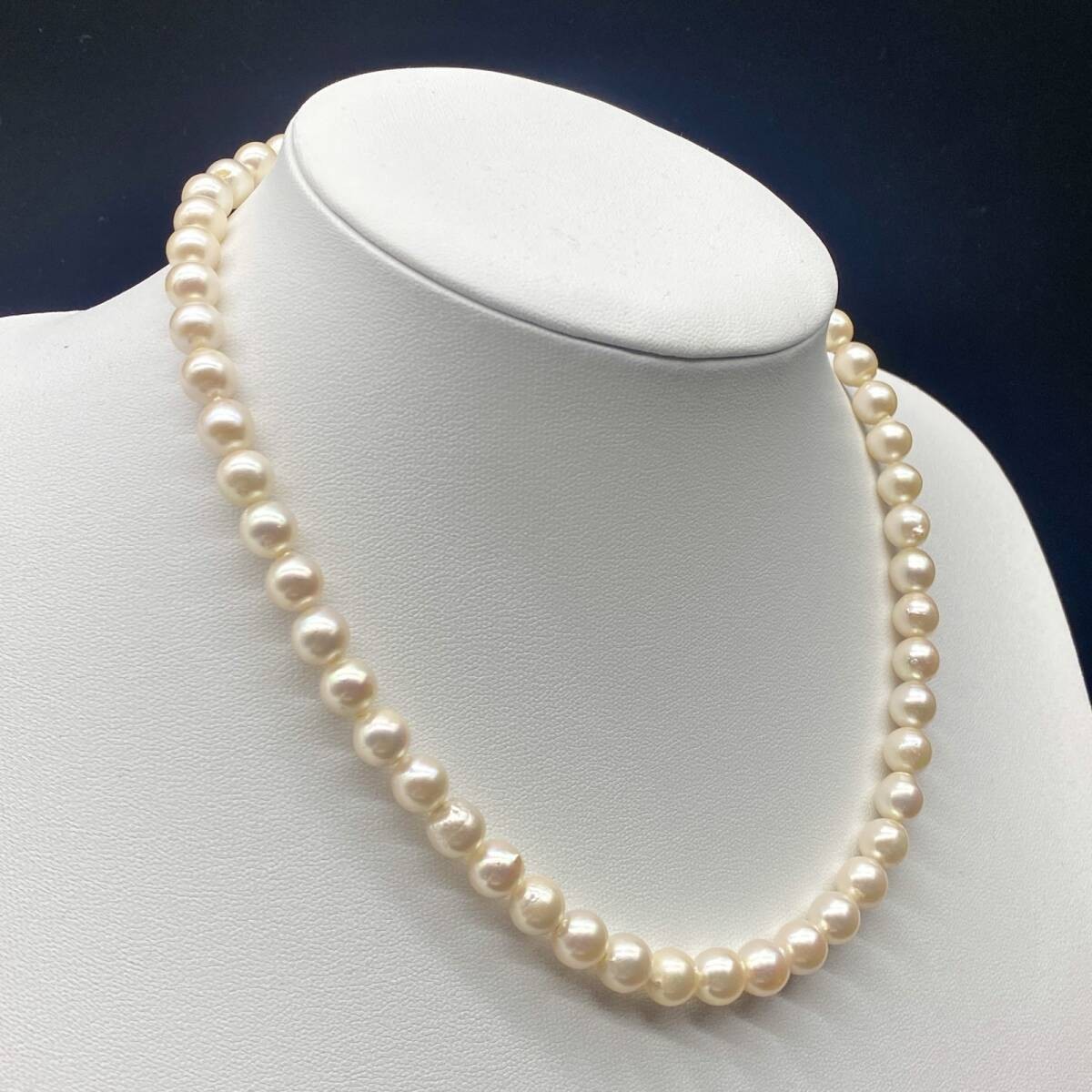Akoya Pearl Necklace 36.3g Beige Ladies From Japan