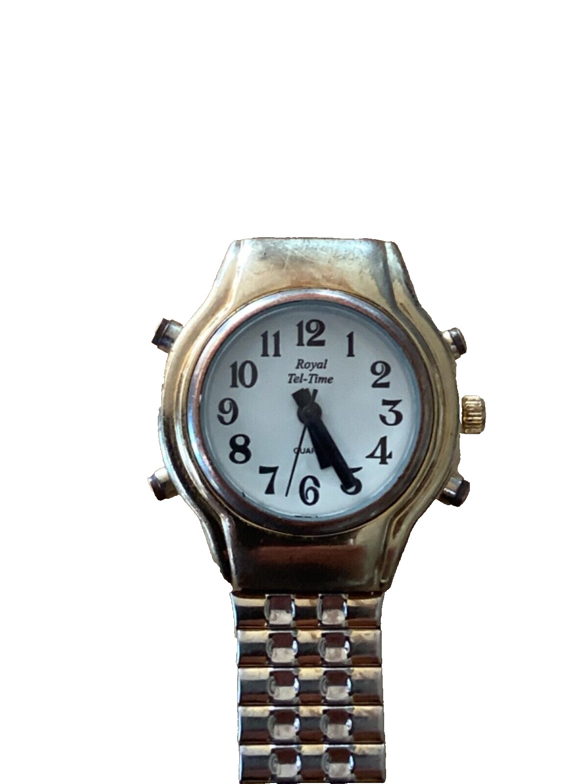Vintage Royal Tel-Time Talking Watch For Vision Impaired Broken Band