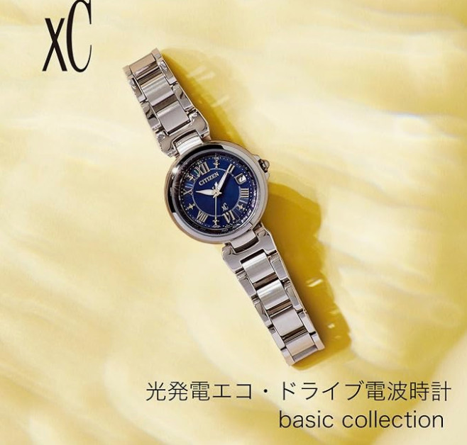 CITIZEN xC EC1030-50L Eco-Drive Radio Atomic Solar Blue Dial Women Watch New