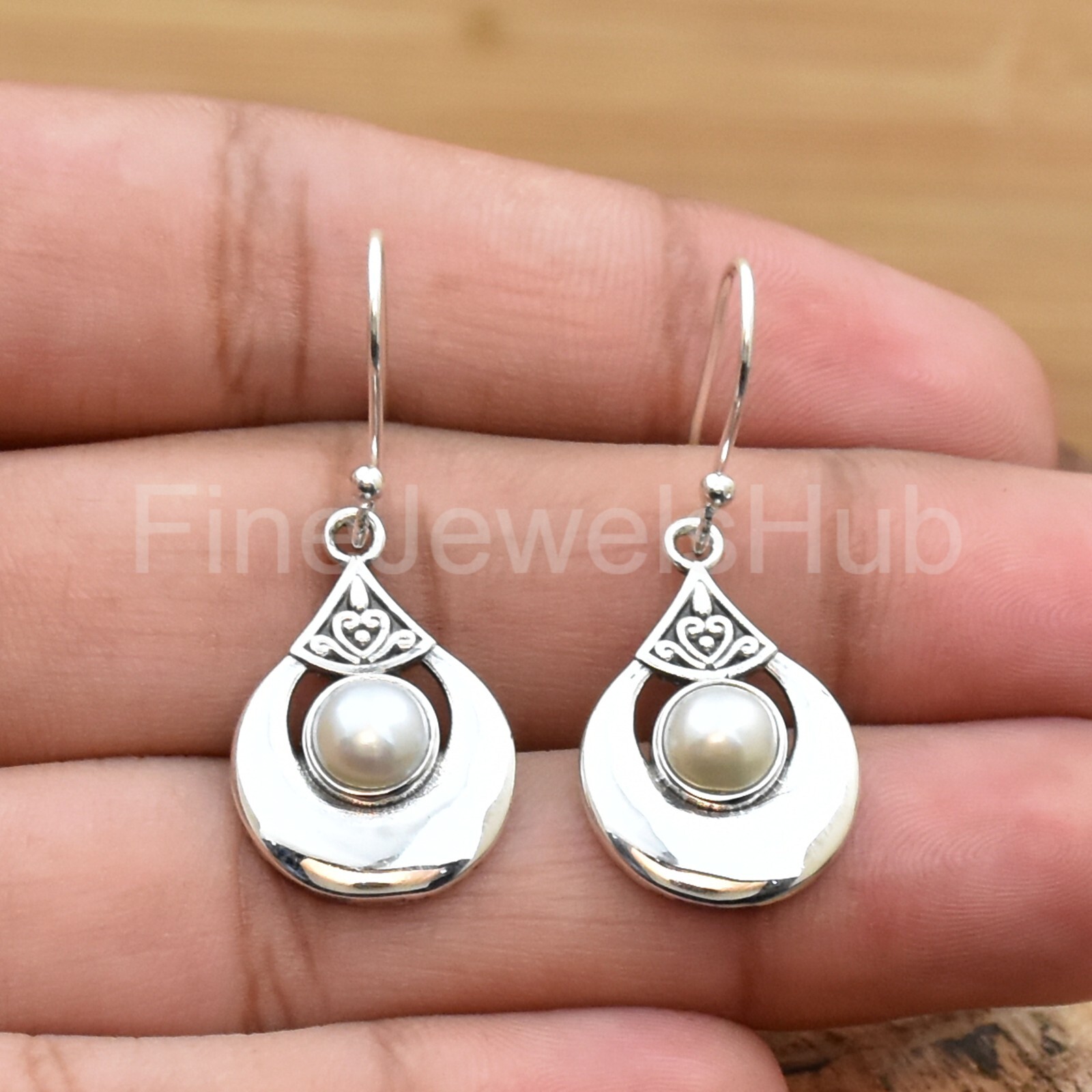 Pearl Silver Earring 925 Sterling Silver Earrings, Women’s Earring, Gift for Her