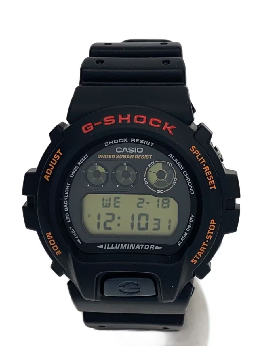CASIO Quartz Watch G SHOCK Digital Rubber BLK DW 6900UB
