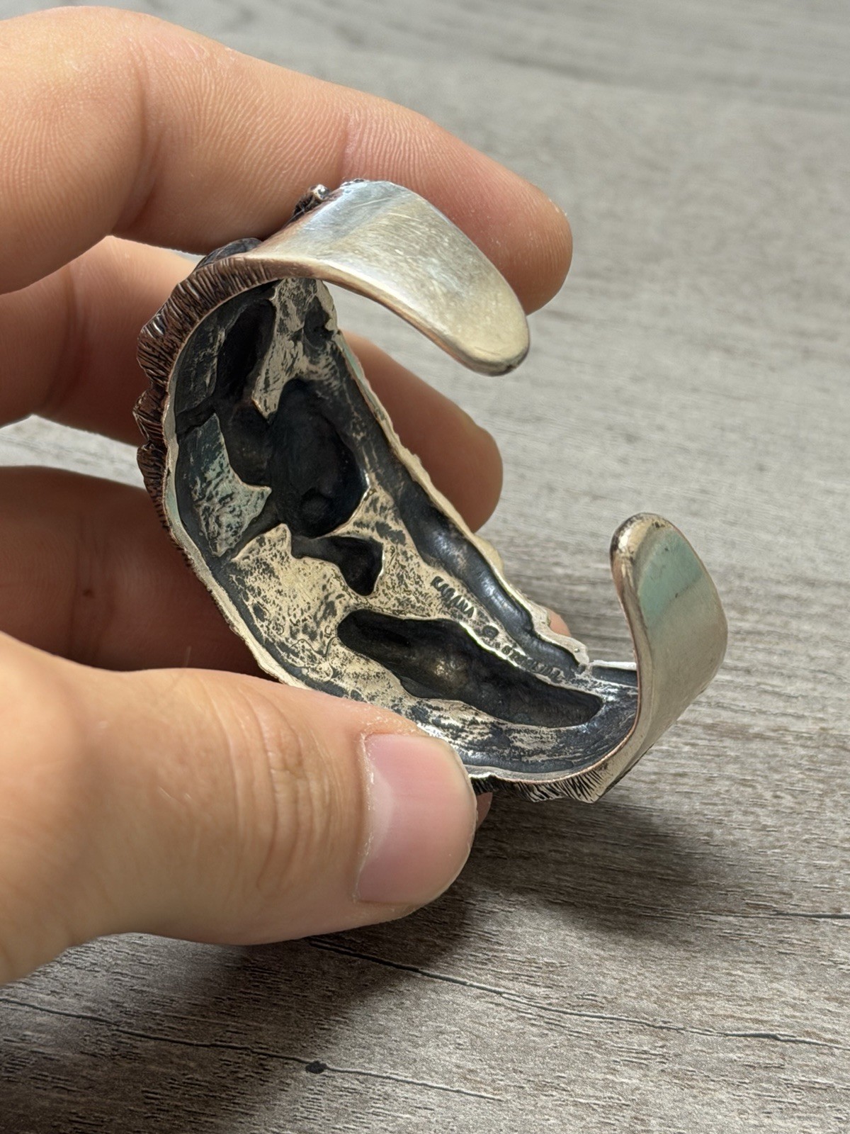 KABANA Sterling African Safari Animals 3D Cuff Bracelet Lion Hippo Gorilla Rhino