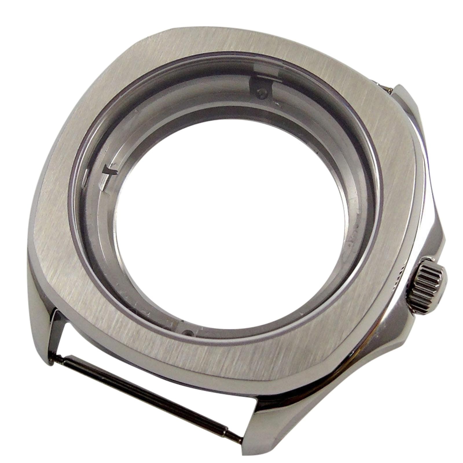40mm Stainless Steel Sapphire Crystal Watch Case Replacement For ETA 2824 2836