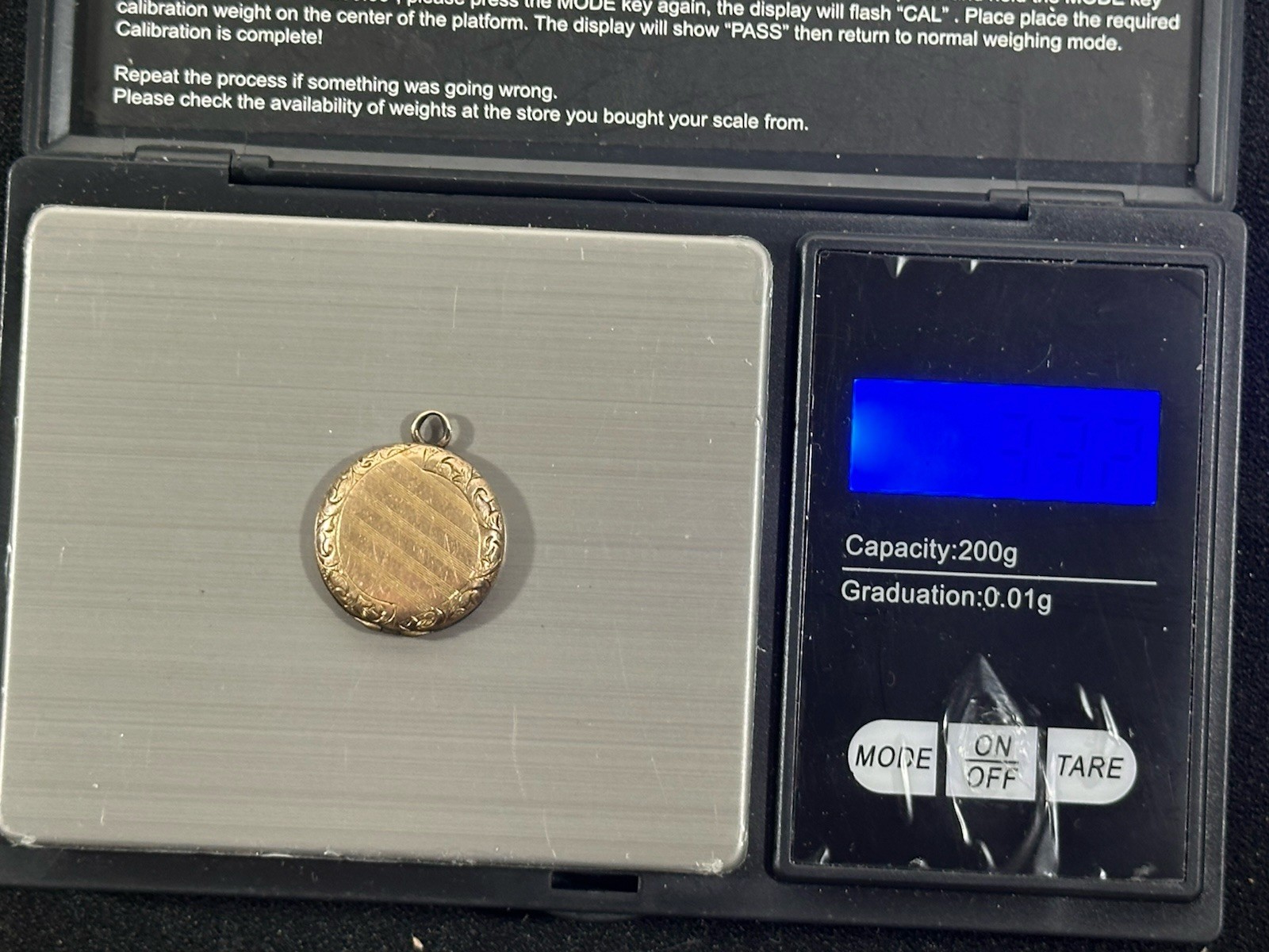 MS & CO 10Kt Gold Locket EUC 3.3g