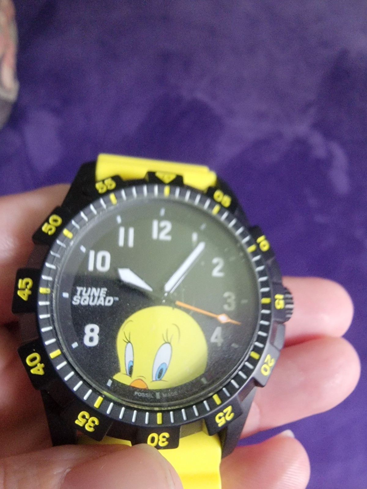Fossil Space Jam A New Legacy Tweety Tune Squad Limited Quartz Watch Yellow