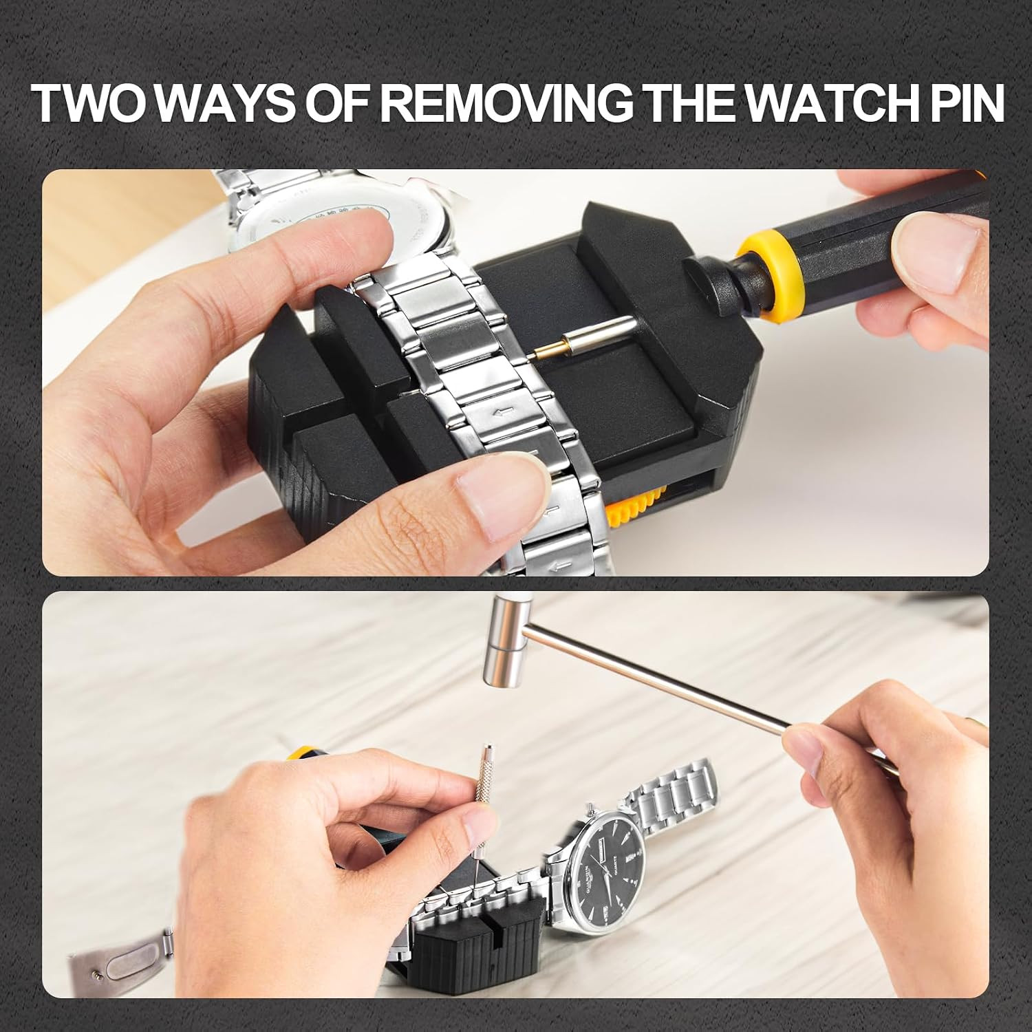Watch Link Removal Kit, Resizing Tool for Bracelet Adjustment