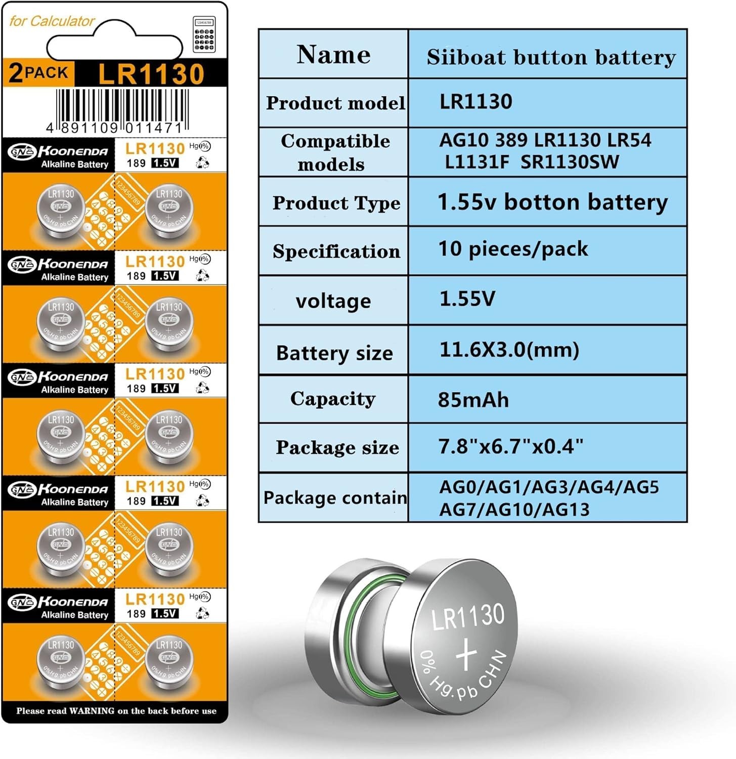 80 Assorted Super Alkaline Button Batteries Coin Cell Set Watch Calculator AG