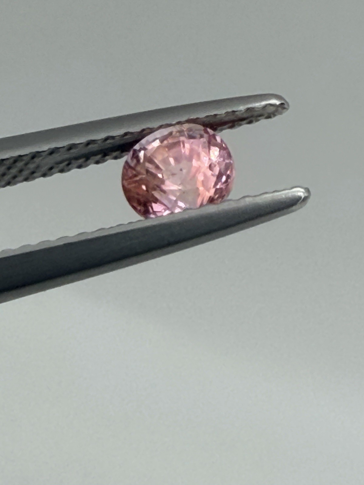 0.78ct Natural Pink Orange Sapphire GIA Certified Sri Lanka Unheated Round