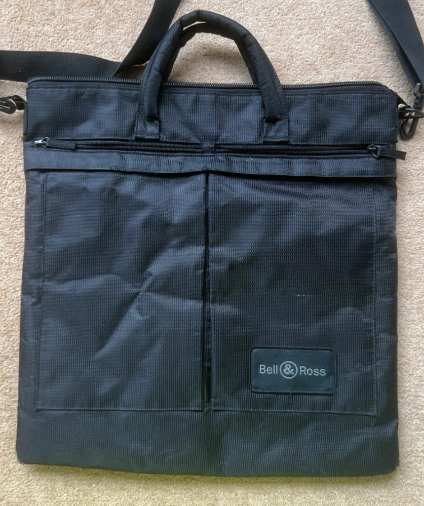 Bell & Ross BR01 Large Black Pilots Flight Bag. Rare Item!