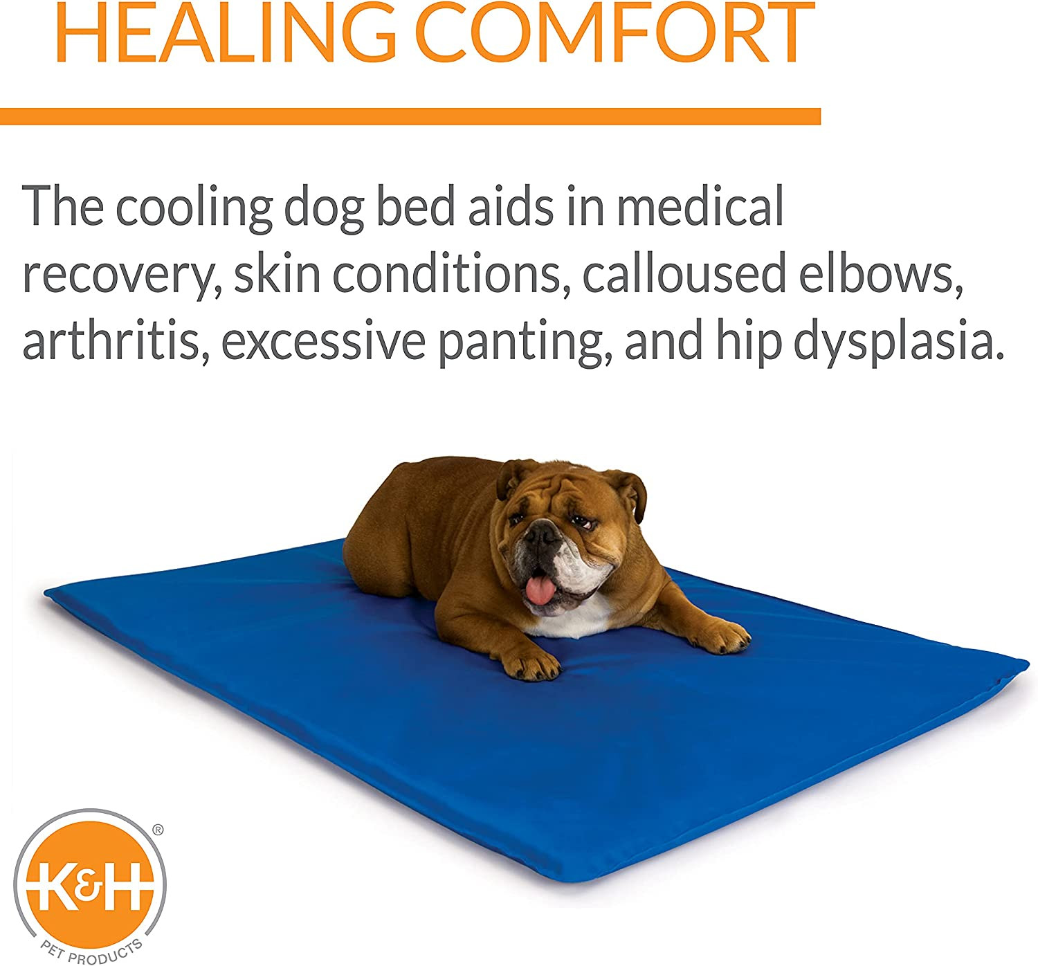 Cool Bed III Dog Cooling Mat, Indoor Outdoor Cooling Beds for Medium Dogs, Chill