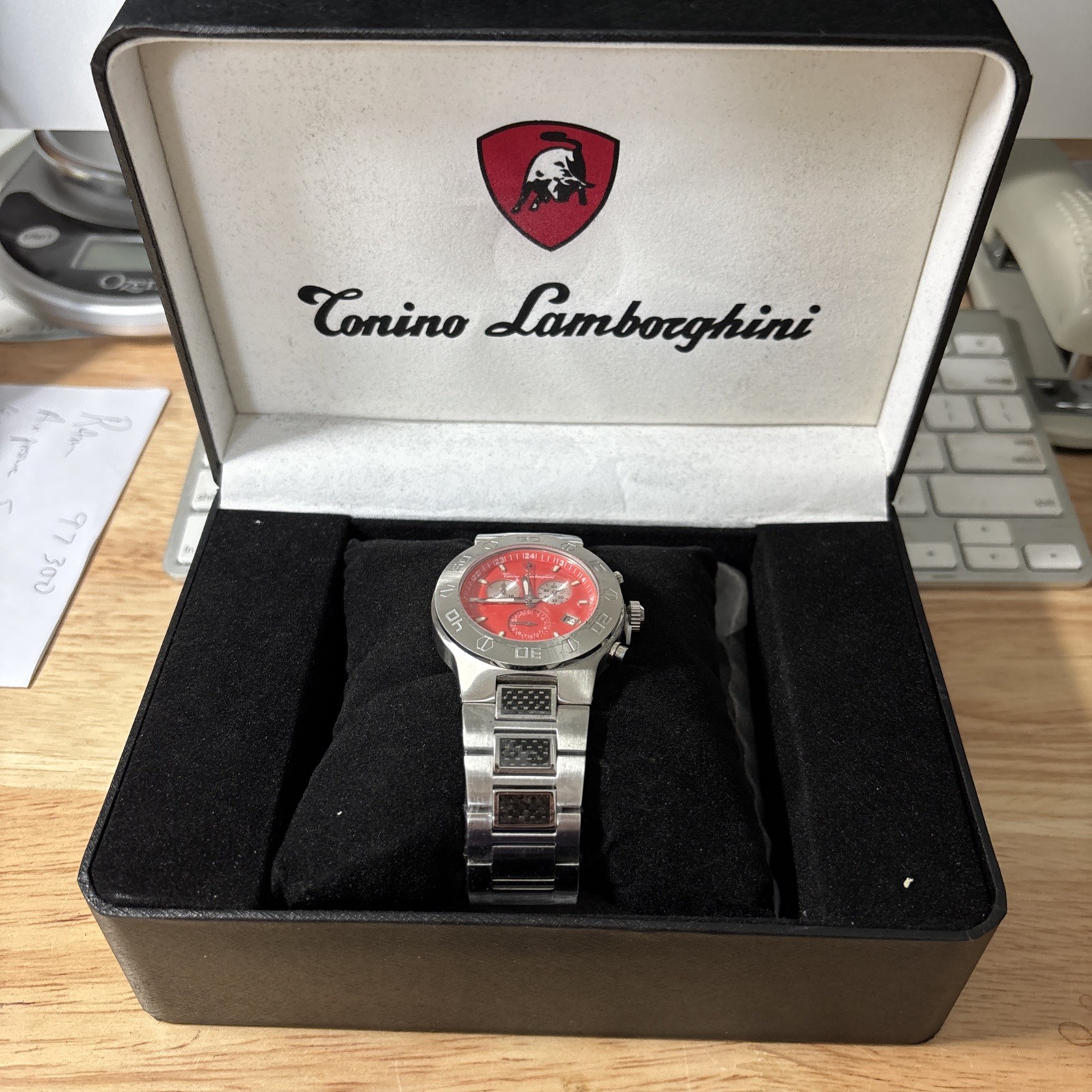 New -Authentic ￼Corino Lamborghini EN034.104 CF Watch