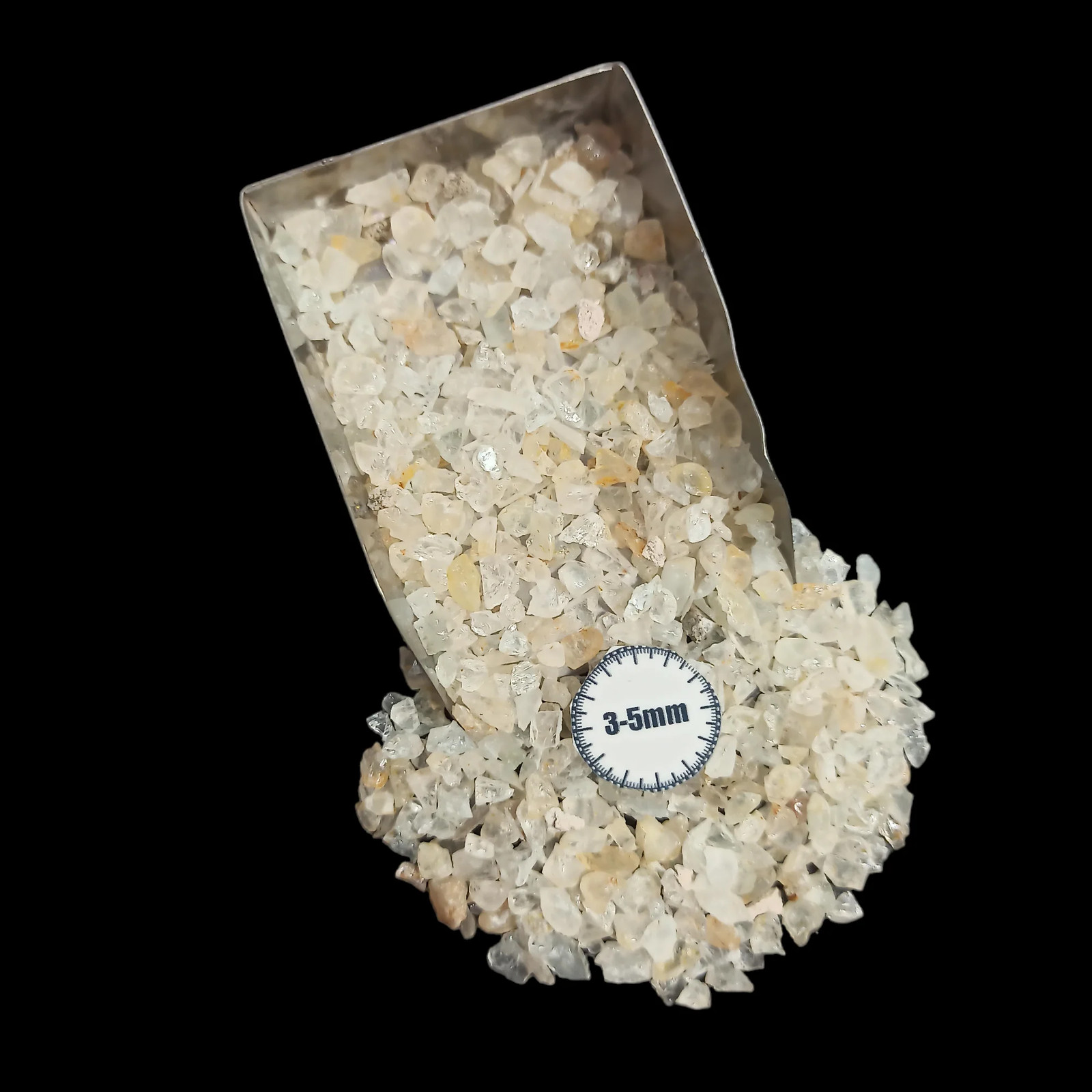 White Topaz Coarse Gemstone 3-5mm for Bottles Home Decor