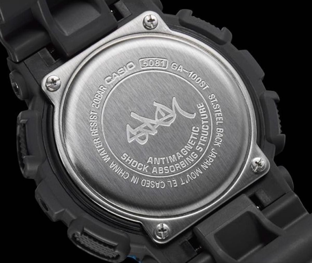 Brand G SHOCK GA 100ST 2A STASH limited model black x blue G Shock Casio