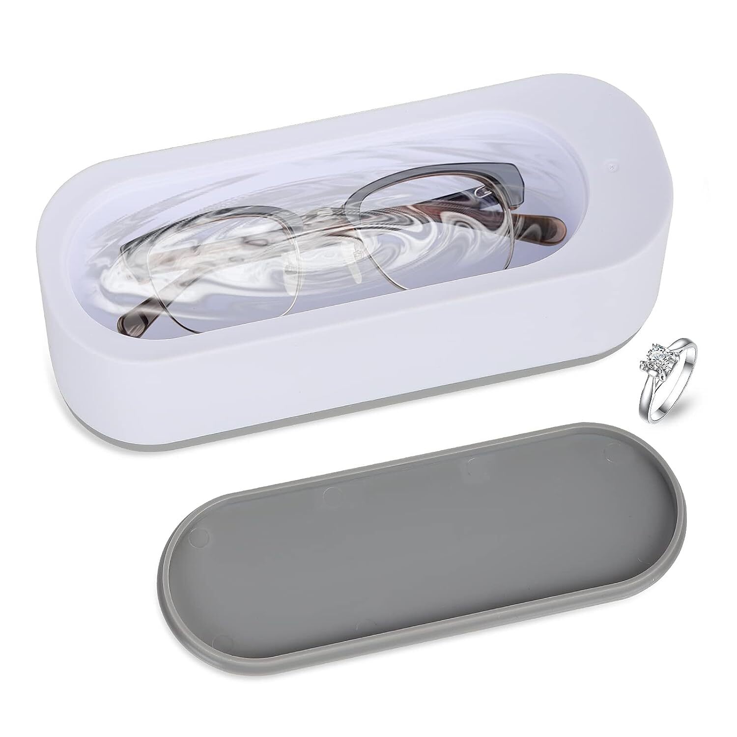 Ultrasonic Jewelry Cleaner Denture Glass Watch Ring Bath Tank Cleaning Machine