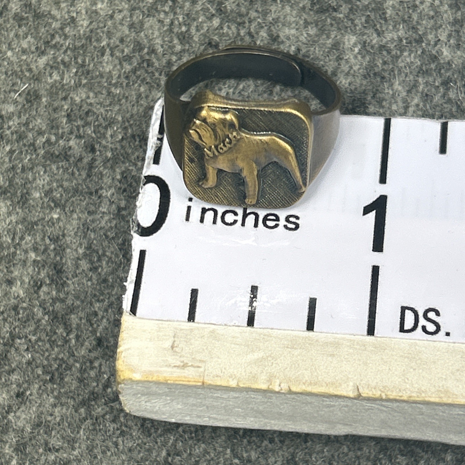 Vintage Mack Truck Ring Very Rare Item Preowned Free Type Fit/Adj Looks 2B Brass