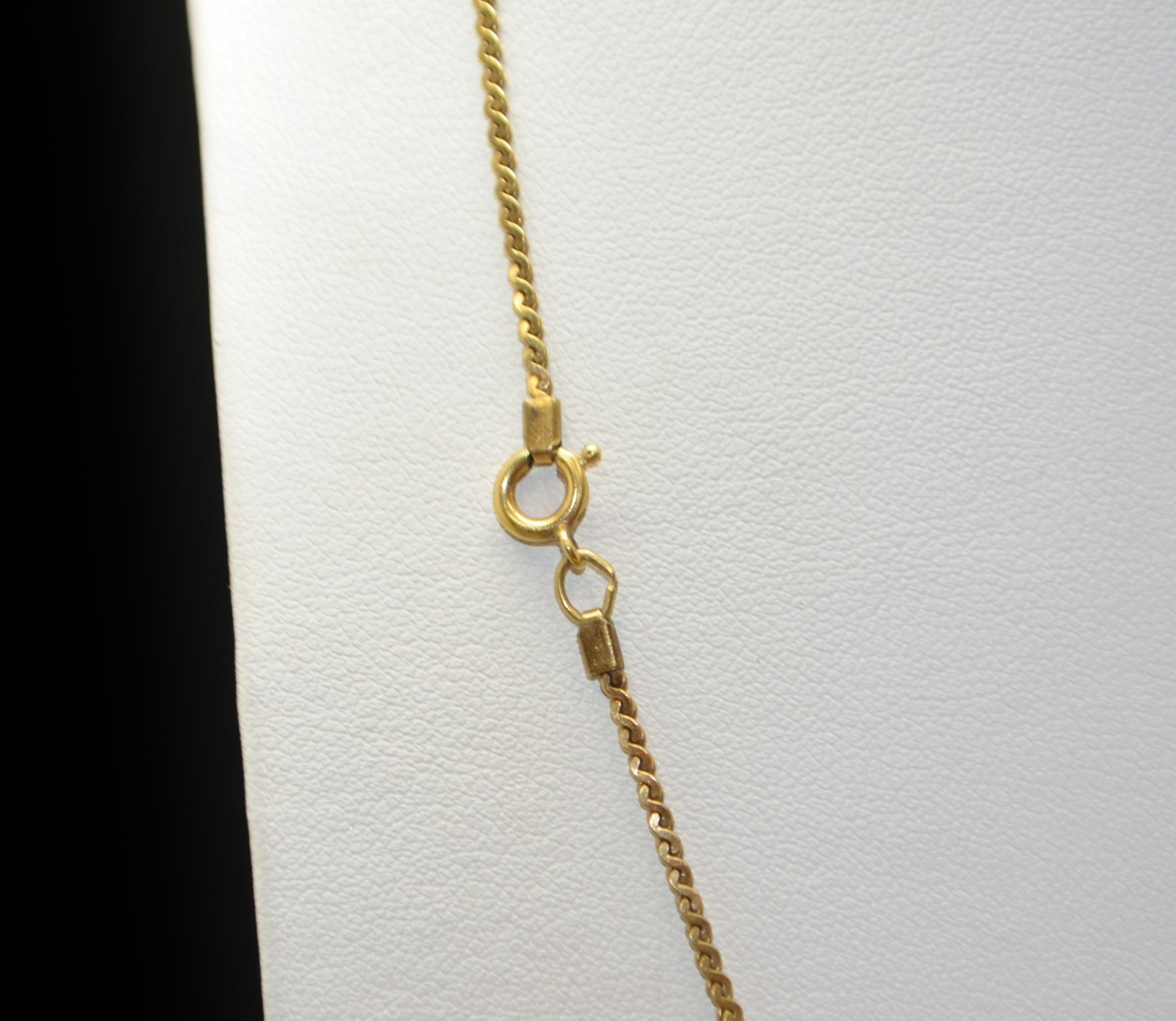 Sterling Silver Gold Toned Rope Chain Necklace 17.0″ #FMH191
