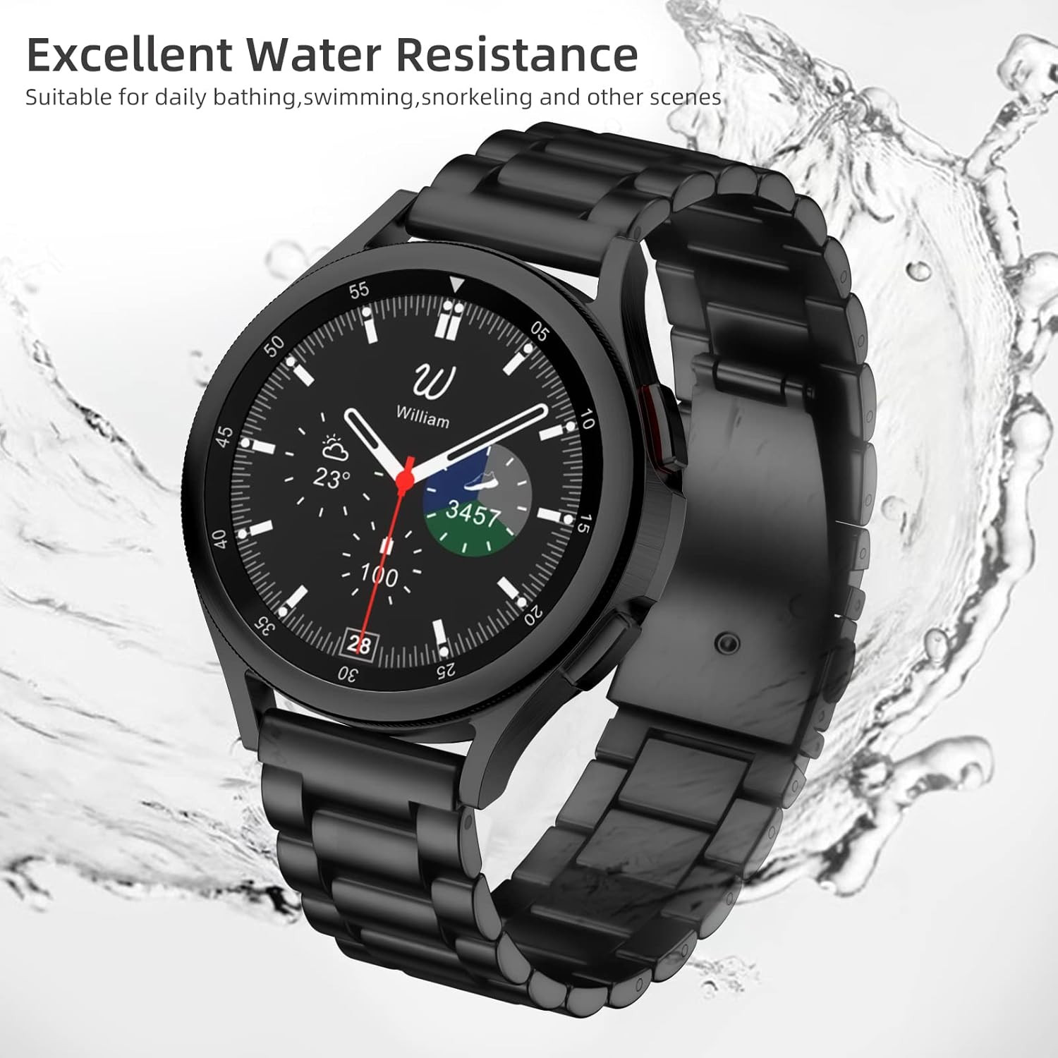 Compatible with Samsung Galaxy Watch 7 6 5 4 Band 44Mm 40Mm/Galaxy Watch 6 4 Cla