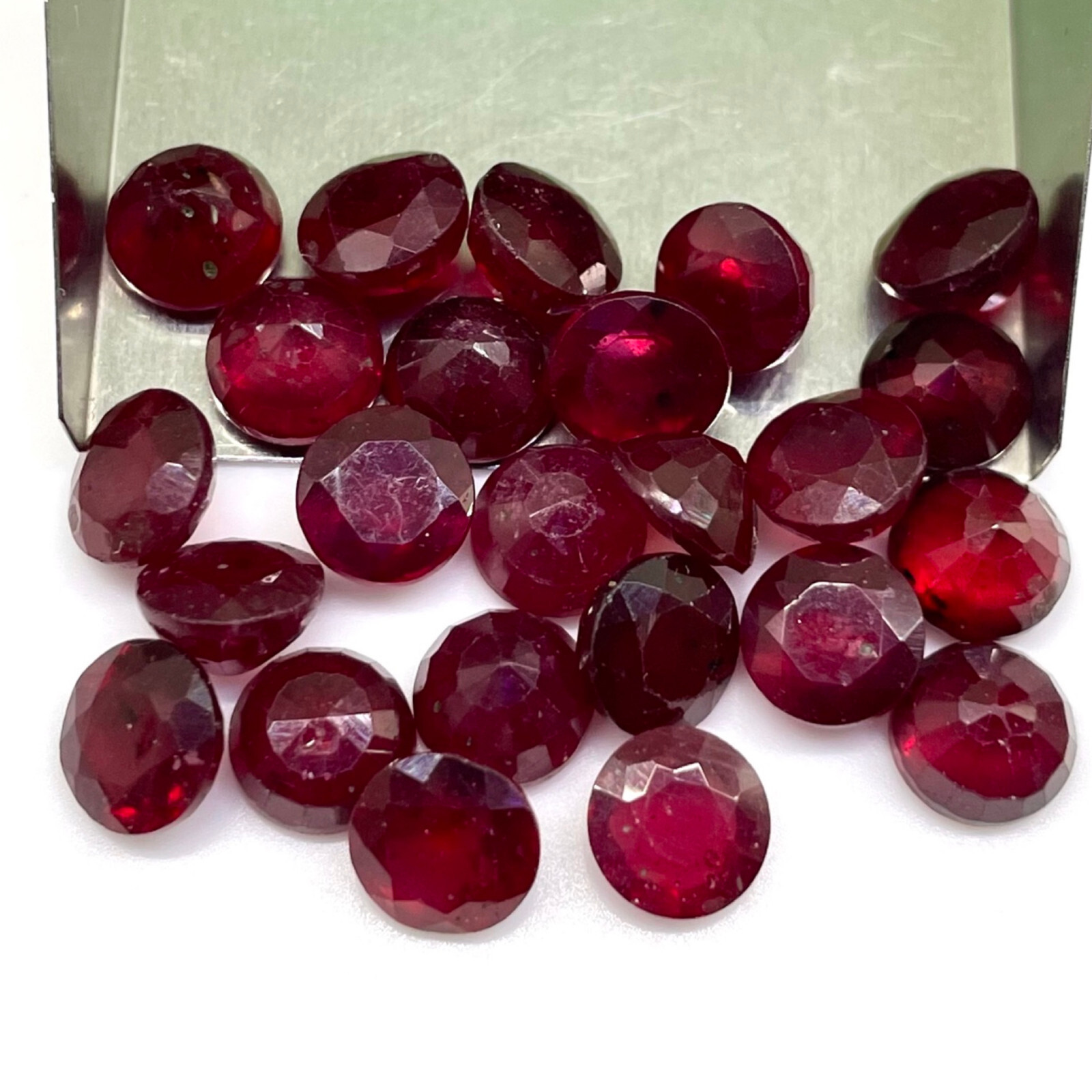 6 Pcs Natural Ruby 6mm Round Cut Rich Red Loose Gemstones Wholesale Lot