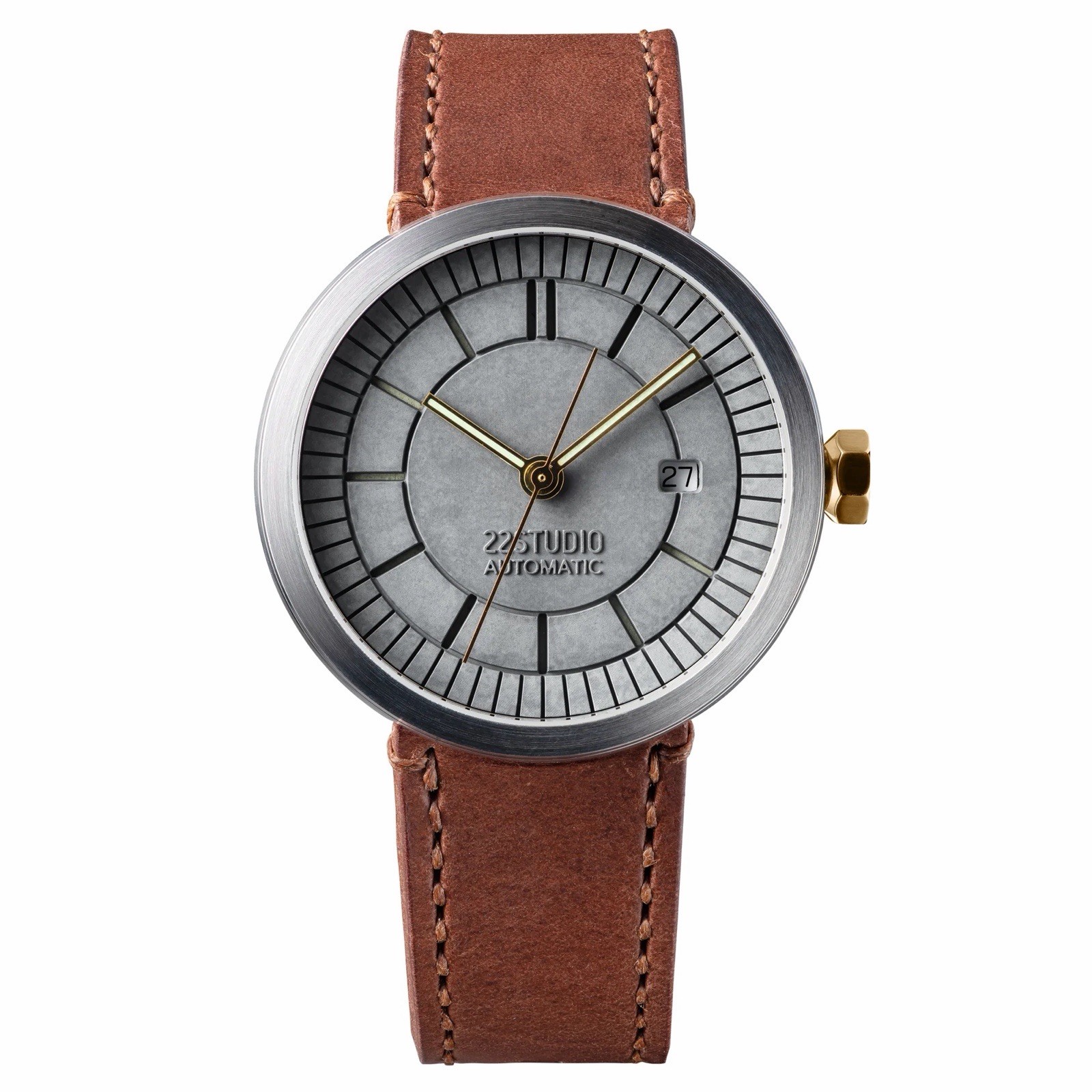 22STUDIO Concrete Sector Watch 43mm Automatic New Classic Edition