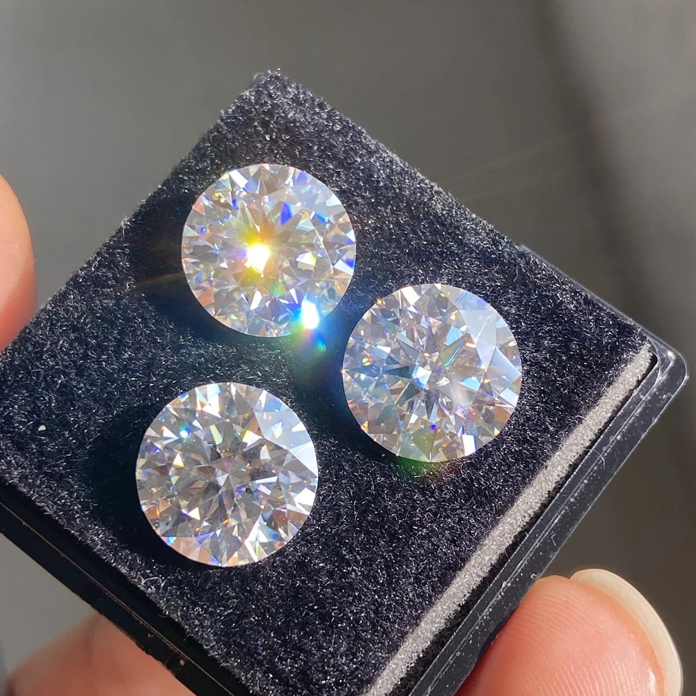 Moissanite Loose Stones 1.0ct Bag Real D Color VVS1 Excellent Premium Round Cut