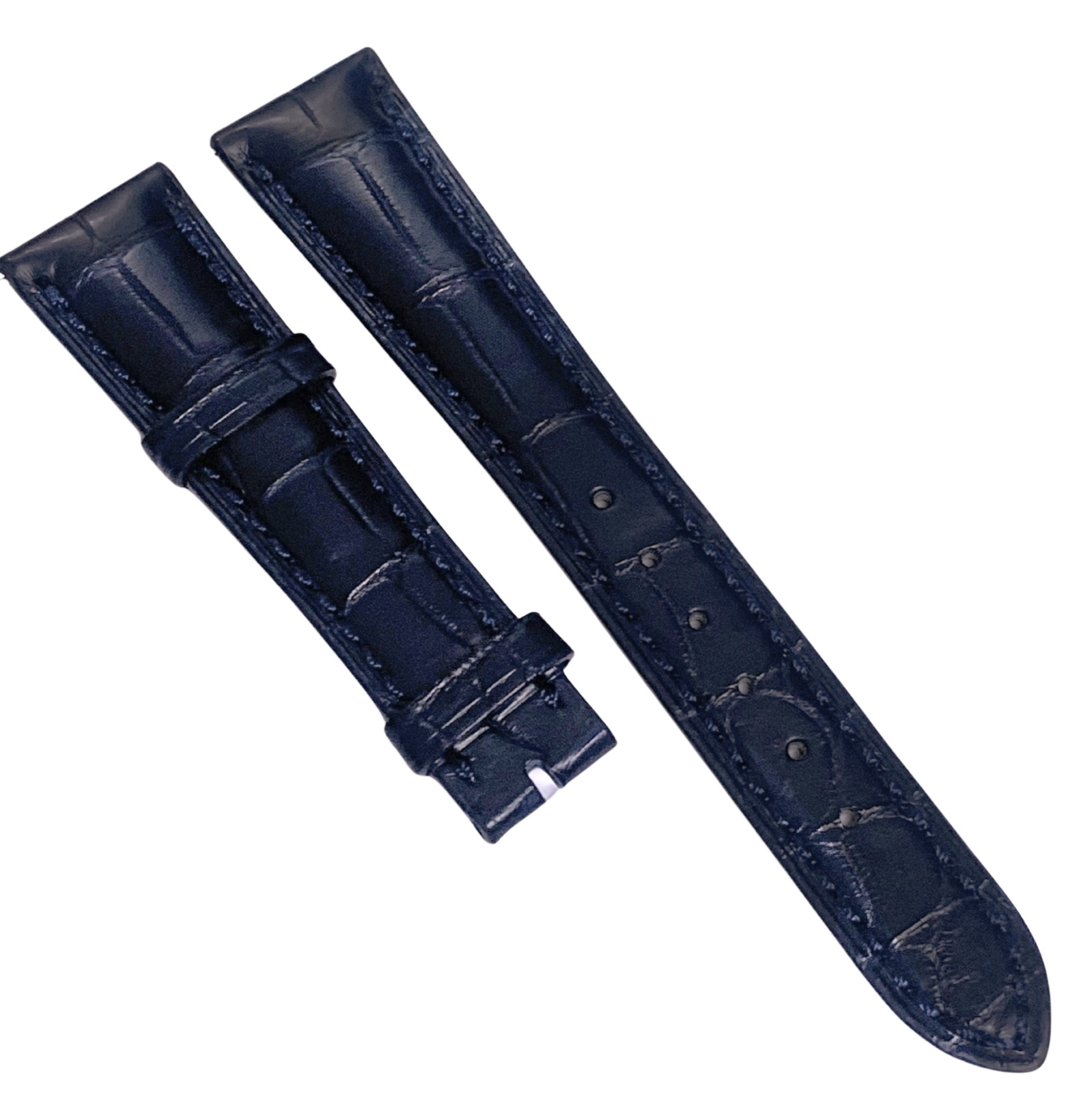 Genuine Patek Philippe dark Blue Leather Watch Band – 20mm x 16mm