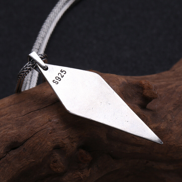 I07 Men’s Pendant Square Eye Sterling Silver 925
