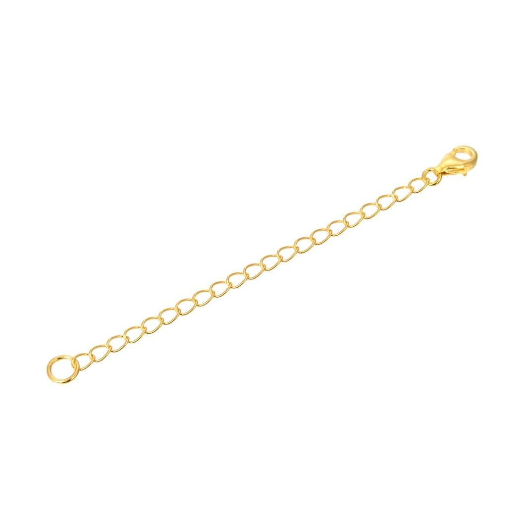 3pcs Adabele Real Gold Sterling Silver Chain Extender Clasp 2″ 4″ 6 inch