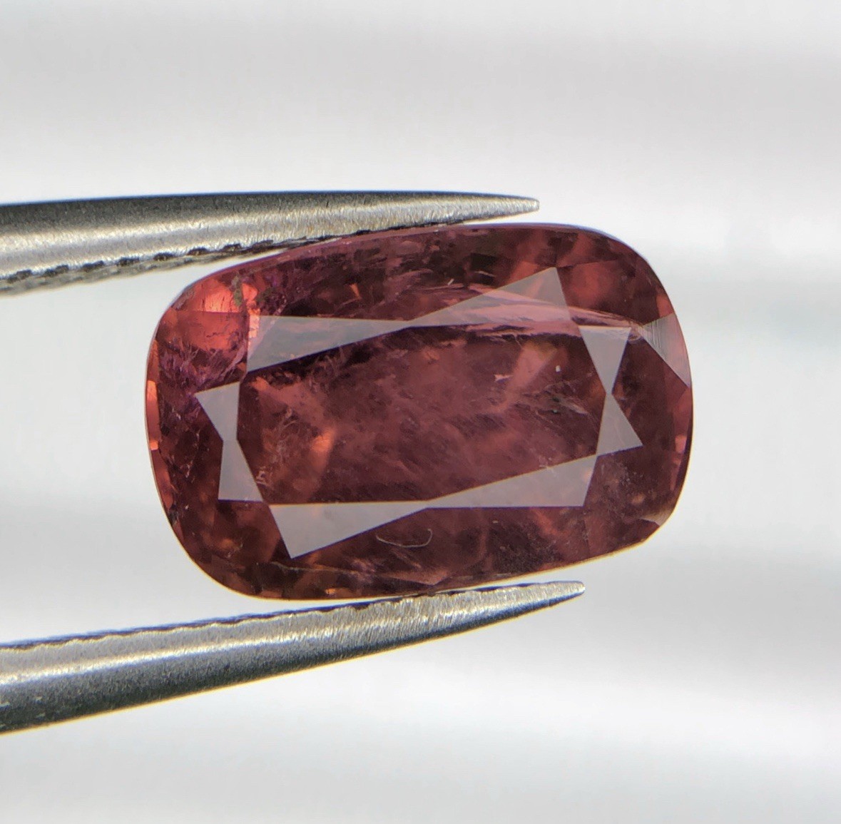 3.70 Ct Natural Rubellite Tourmaline Cushion Cut Loose Gemstone 10.2×6.7mm Fine
