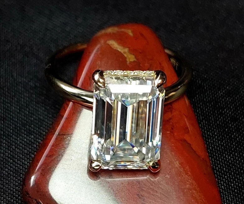 6.70 Ct Certified White Diamond Solitaire Ring, Engagement Ring , TARRIF FREE