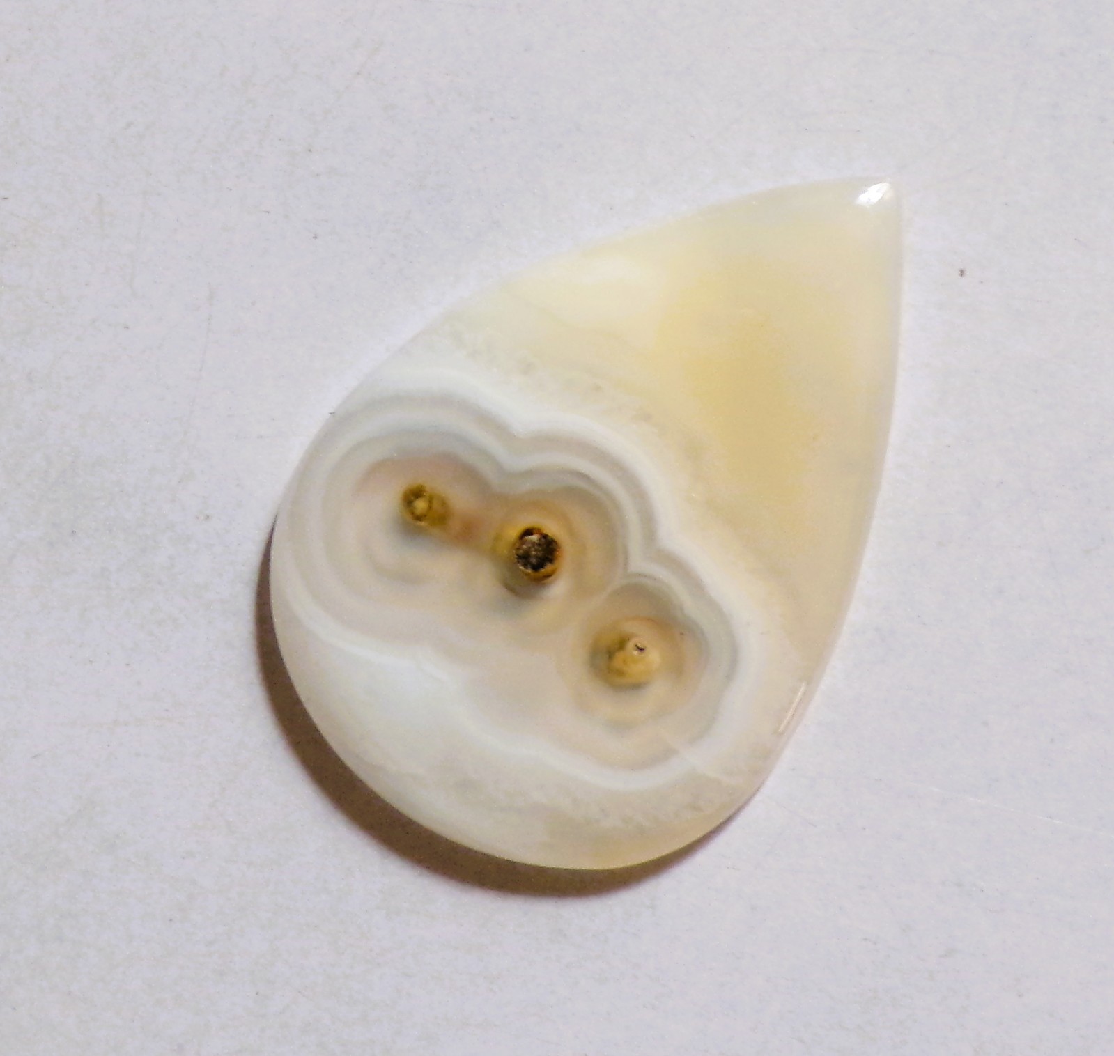 26.75 Cts Natural Orbicular Agate Cabochon Loose Gemstone 35X24.4X5MM 61