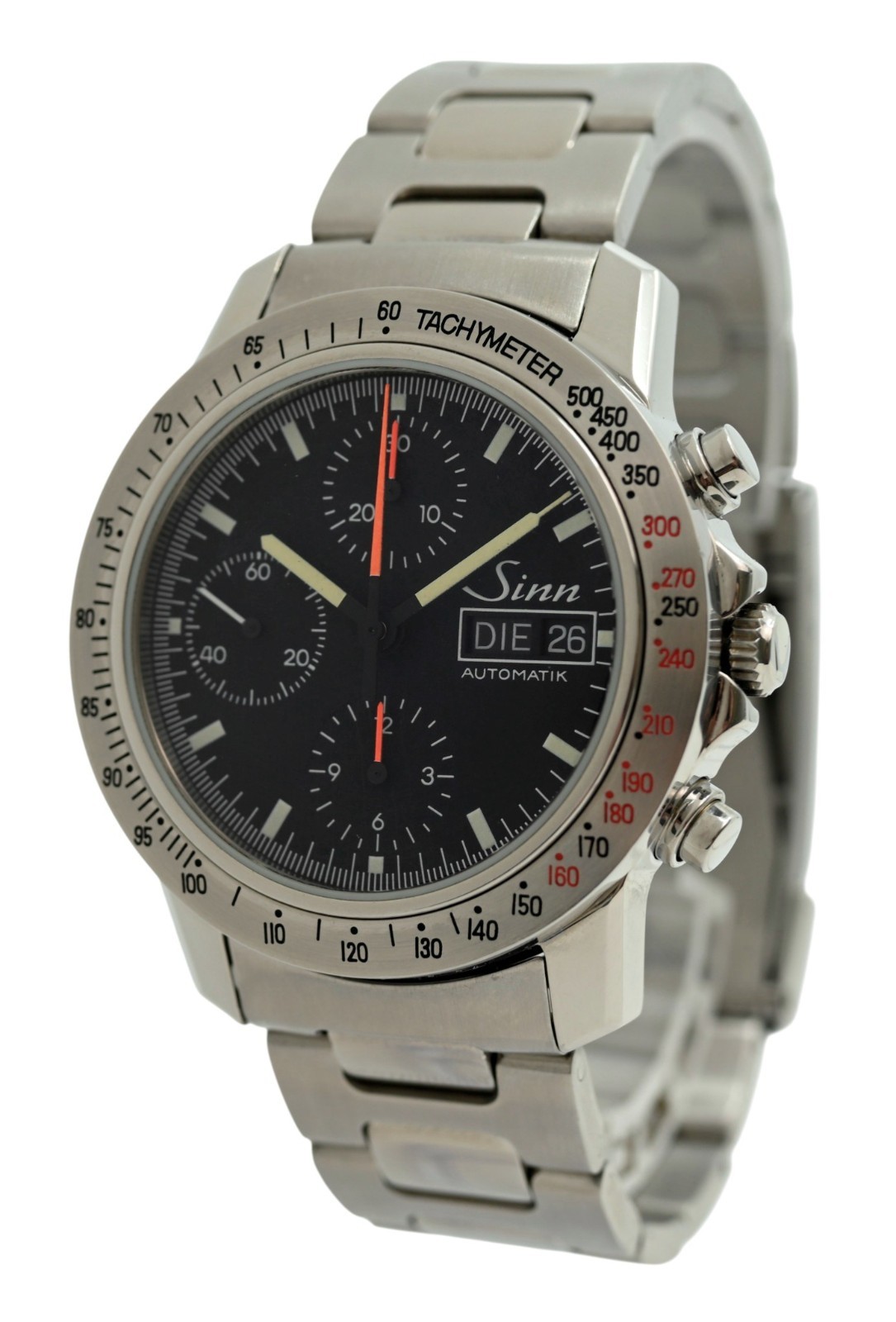 Sinn 40mm Men’s AutoBahn Automatic Chronograph Day-Date 7750 SS Watch! Ref: 303!