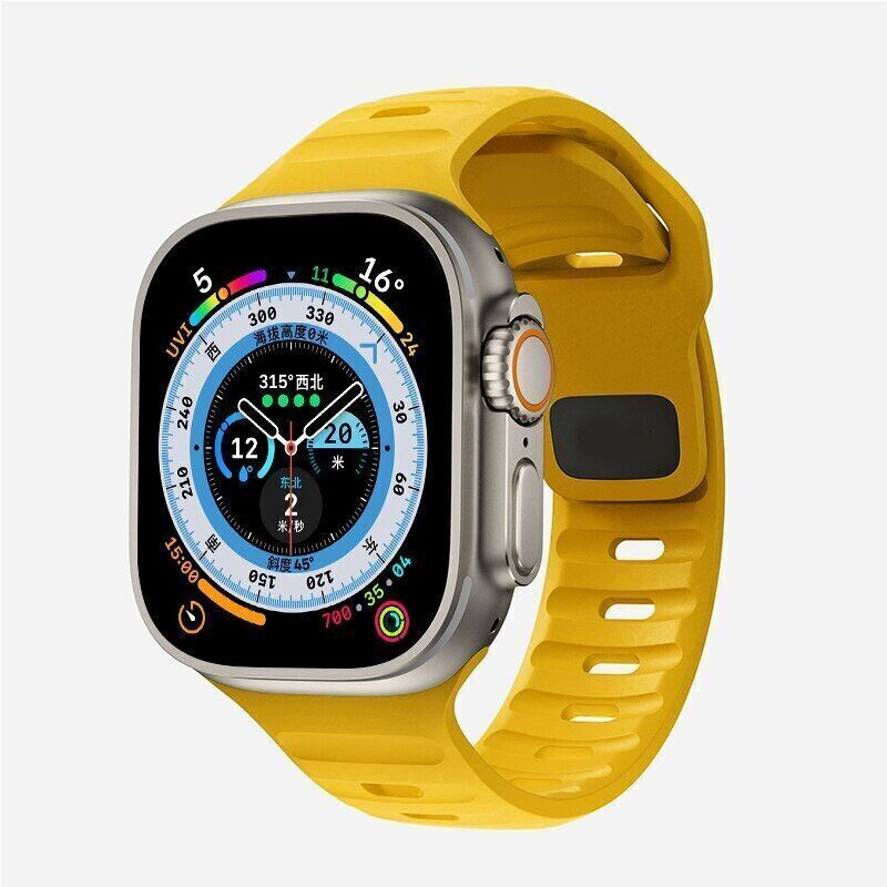 For Apple Watch Series Ultra 11 10 9 8 7 5 Silicone Sport Strap Band 38/49mm
