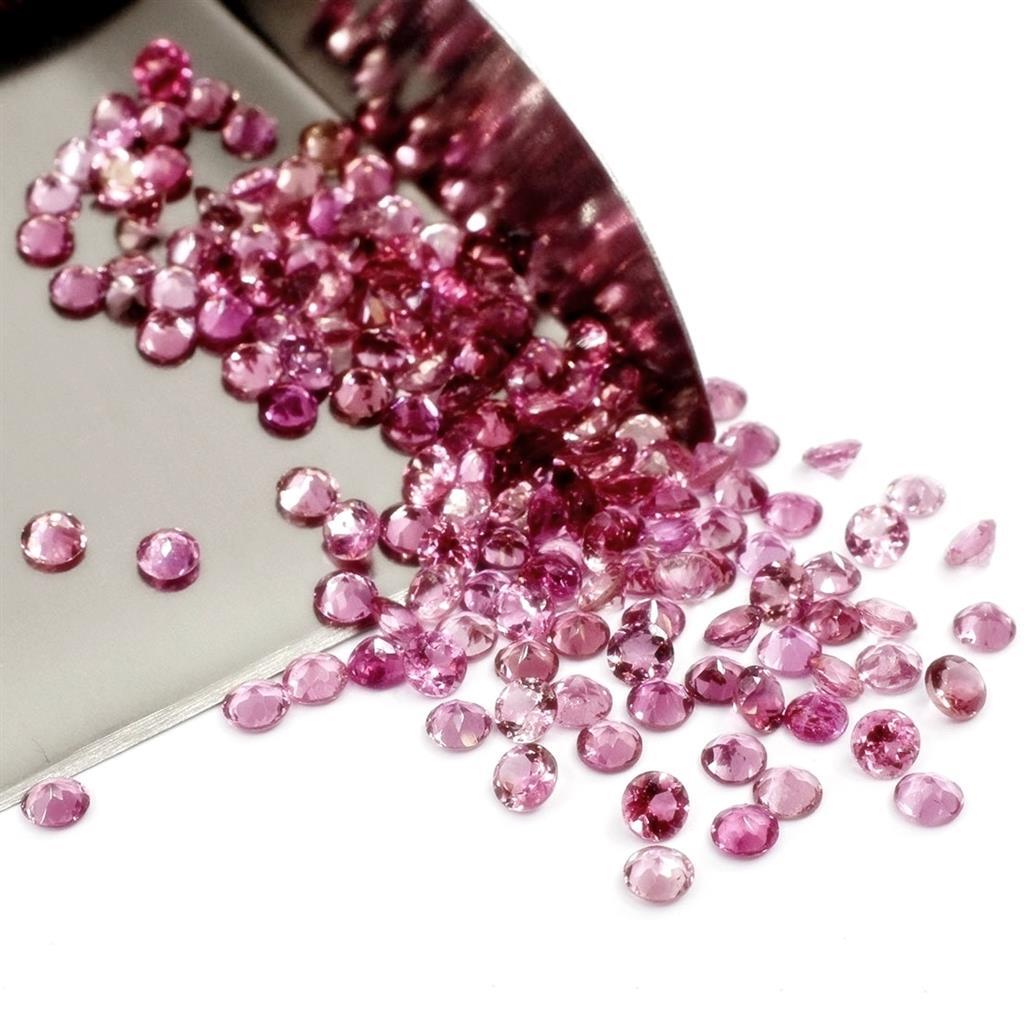 Wholesale Lot 3mm to 4mm Round Natural Pink Tourmaline Loose Calibrated Gemstone