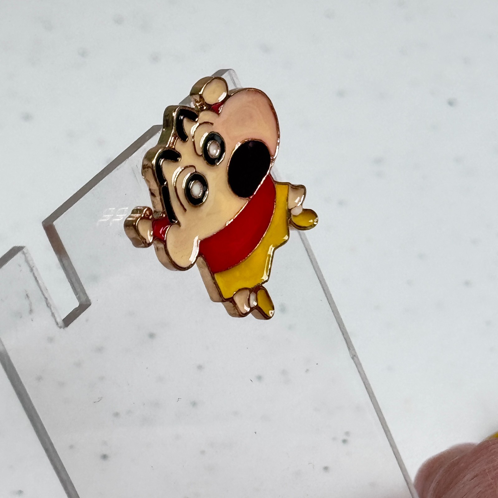 Brooch Shin Chan Anime Cartoon Enamel Pin Kawaii Novelty Jewelry