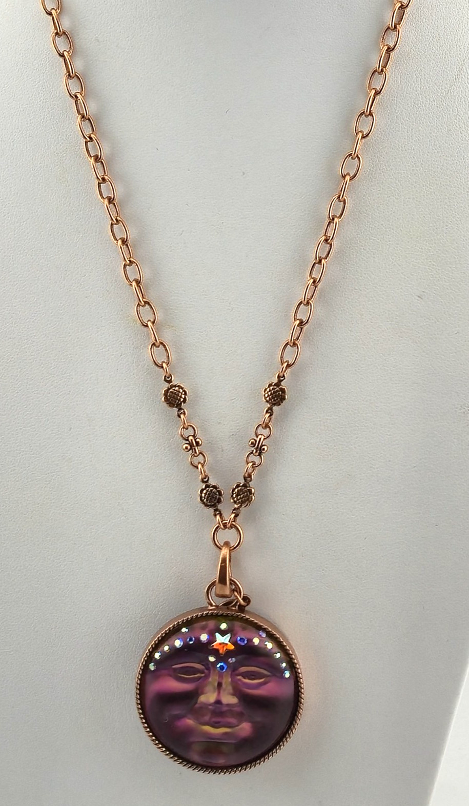 Kirks Folly Mystic Venus Seaview Moon Compass Pendant Earrings Copper Necklace