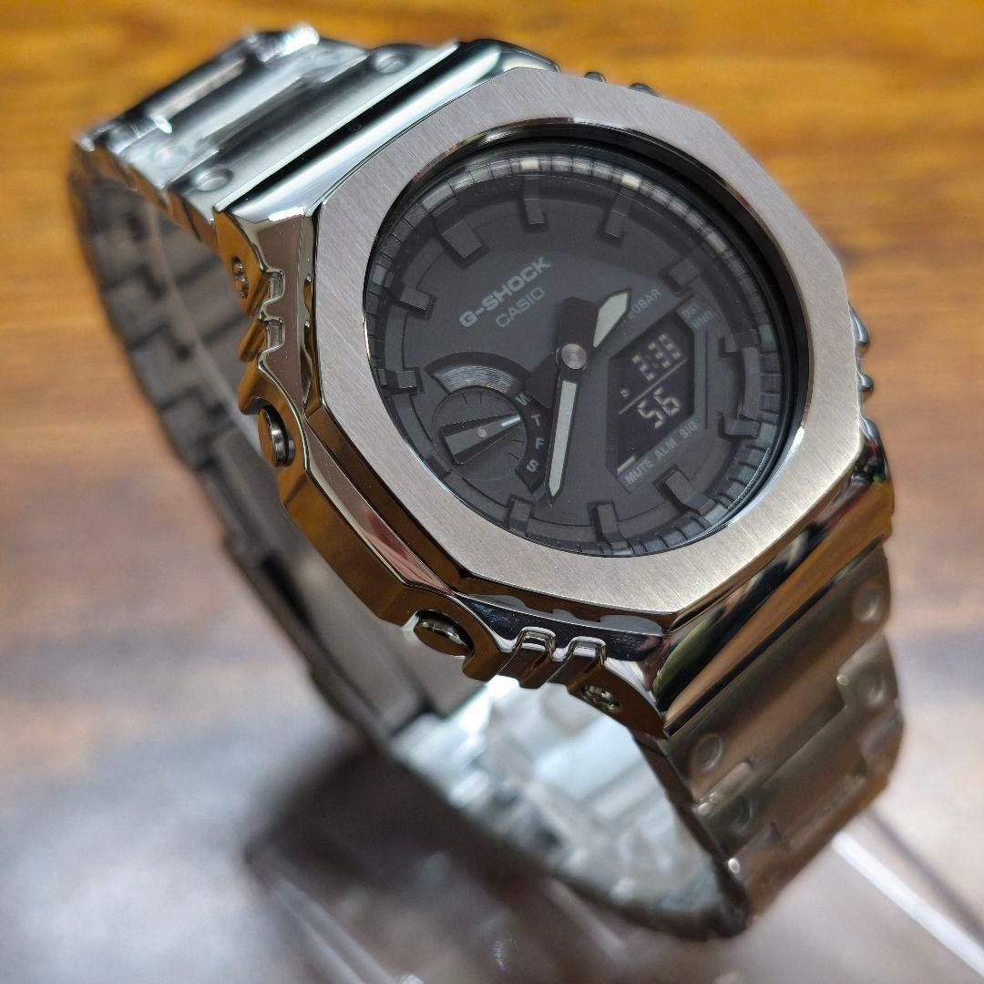 CASIO G SHOCK GA 2100 Metal Custom Quartz Watch