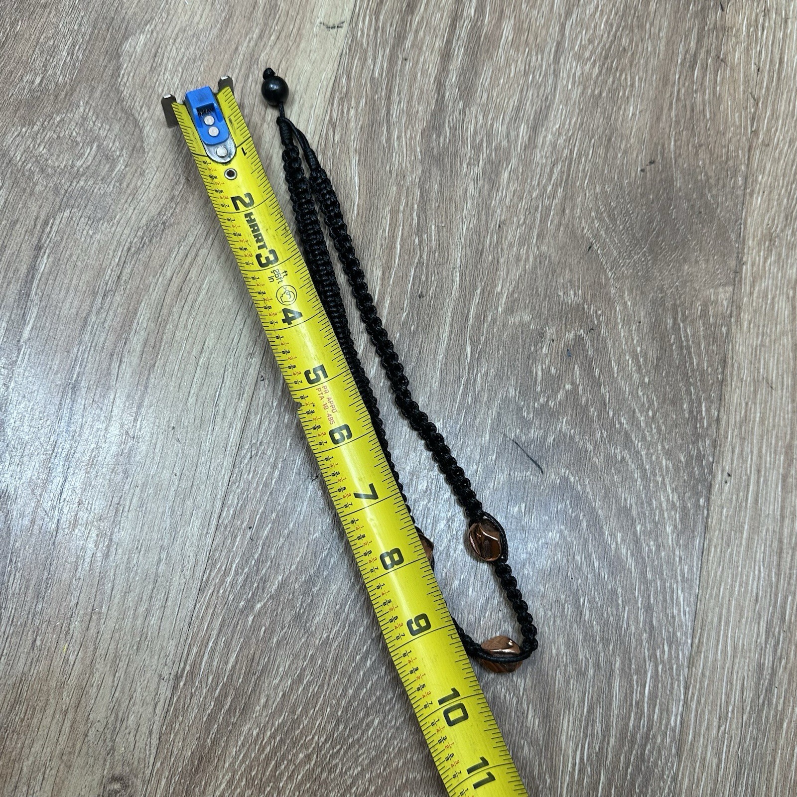 Hemp Black Hobo Hippie Necklace With Shiny Beads