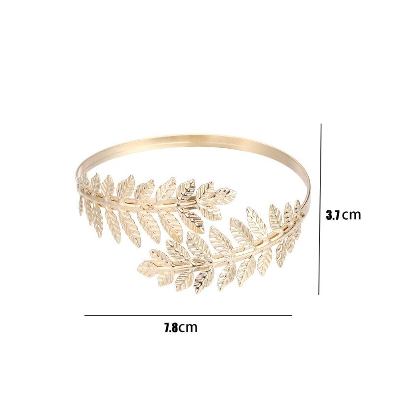 Fashion Roman Goddess Tree Leaf Armband Personalized Punk Open Armban Bracelet
