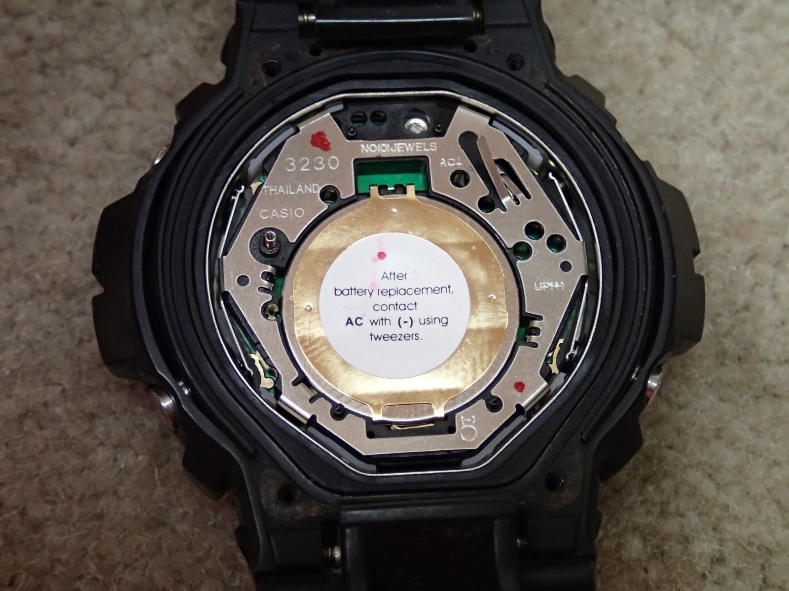 Casio DW-6900 G-Shock 3230 Watch Works but Has Issue