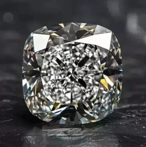 3.40 CT Natural White Diamond 9 mm 1 Pcs Cushion Cut VVS1 D Grade Certified N50