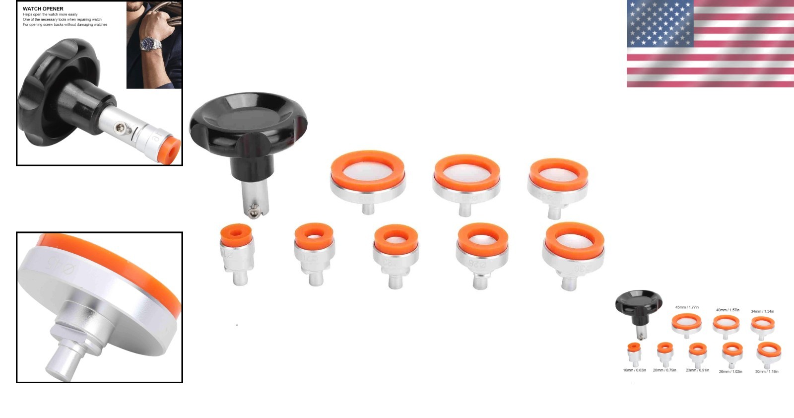 Ergonomic Adjustable Watch Back Opener Tool Kit – Perfect for Professionals
