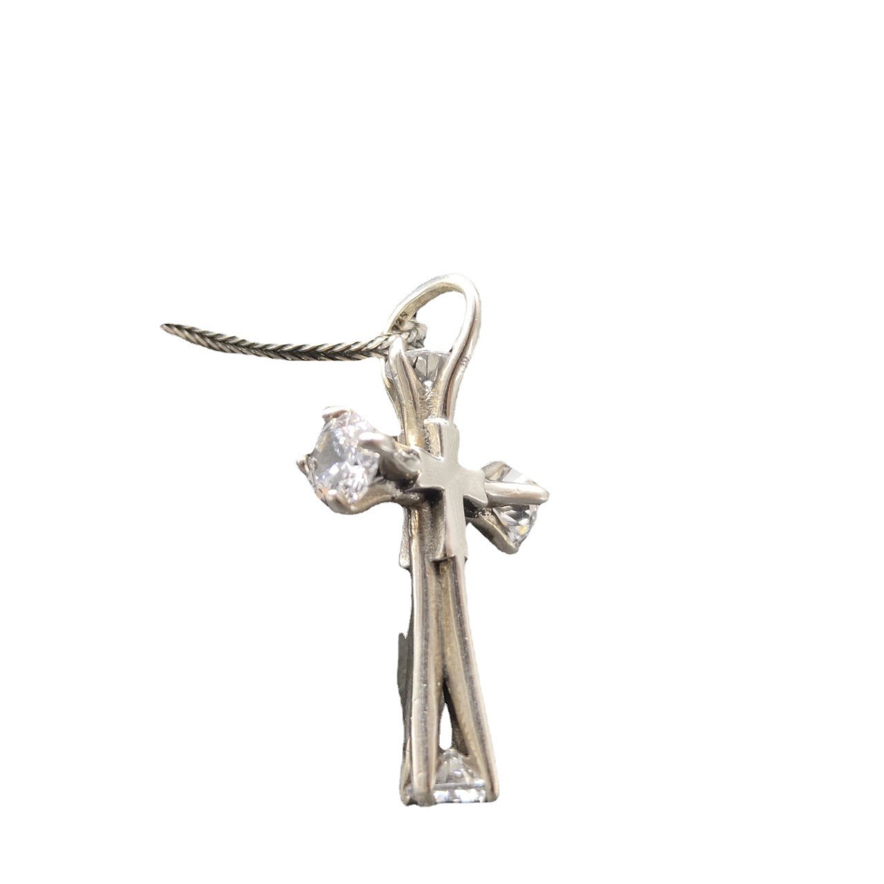Gothic Architectural Cross, S925 Silver, Men’s Faith & Protection Charm Fast