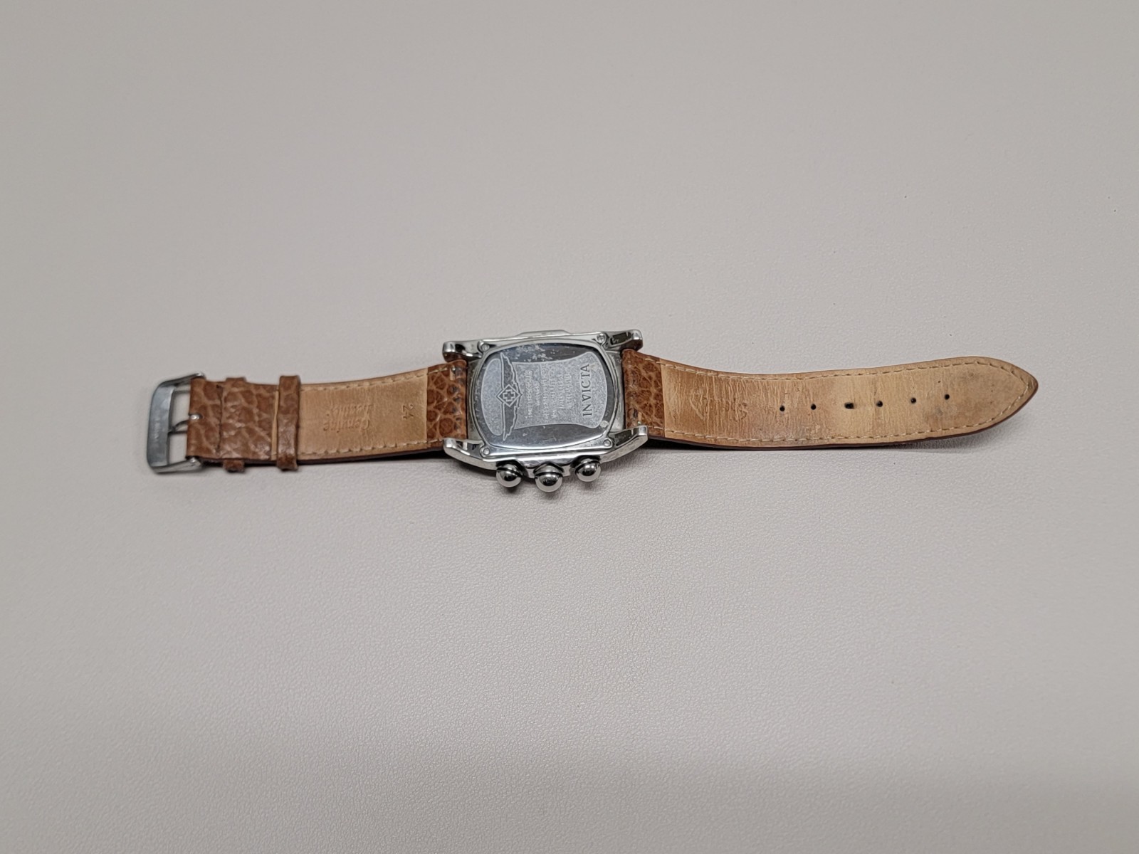 Vintage Invicta Model 9815 Blue Lupah Chronograph Watch